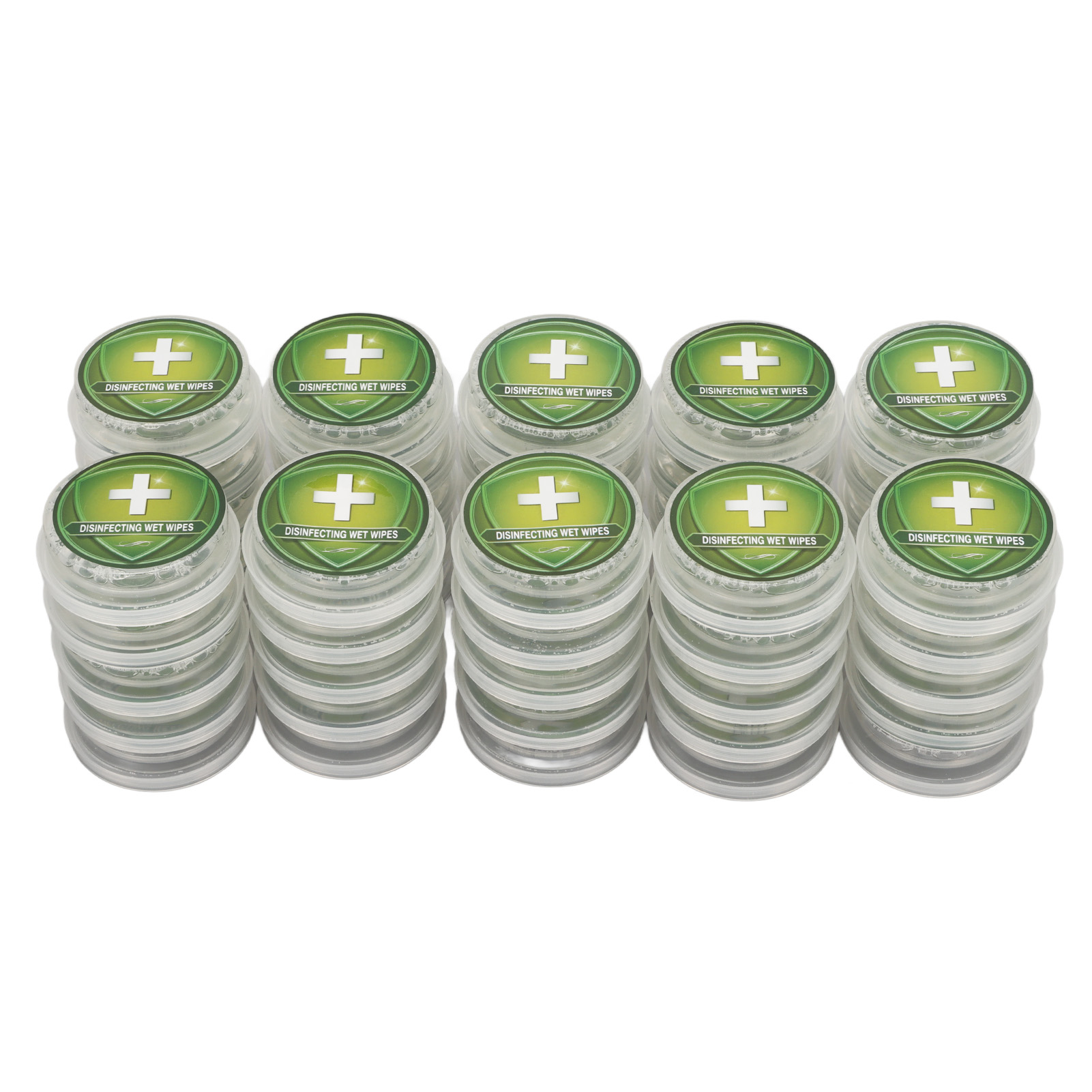 50粒一次性便携式塑封包装消毒干湿分离湿纸巾按压湿巾