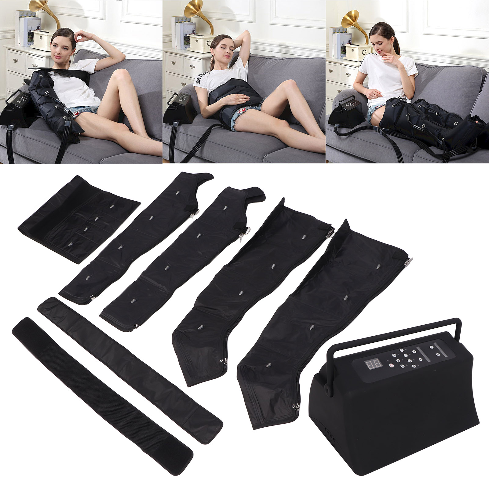 Compressione 6 modalità 9 forza 3 tempi Massaggio hine per braccio vita 100-240V 20W massaggiatore per piedi e gambe_voghion.com
