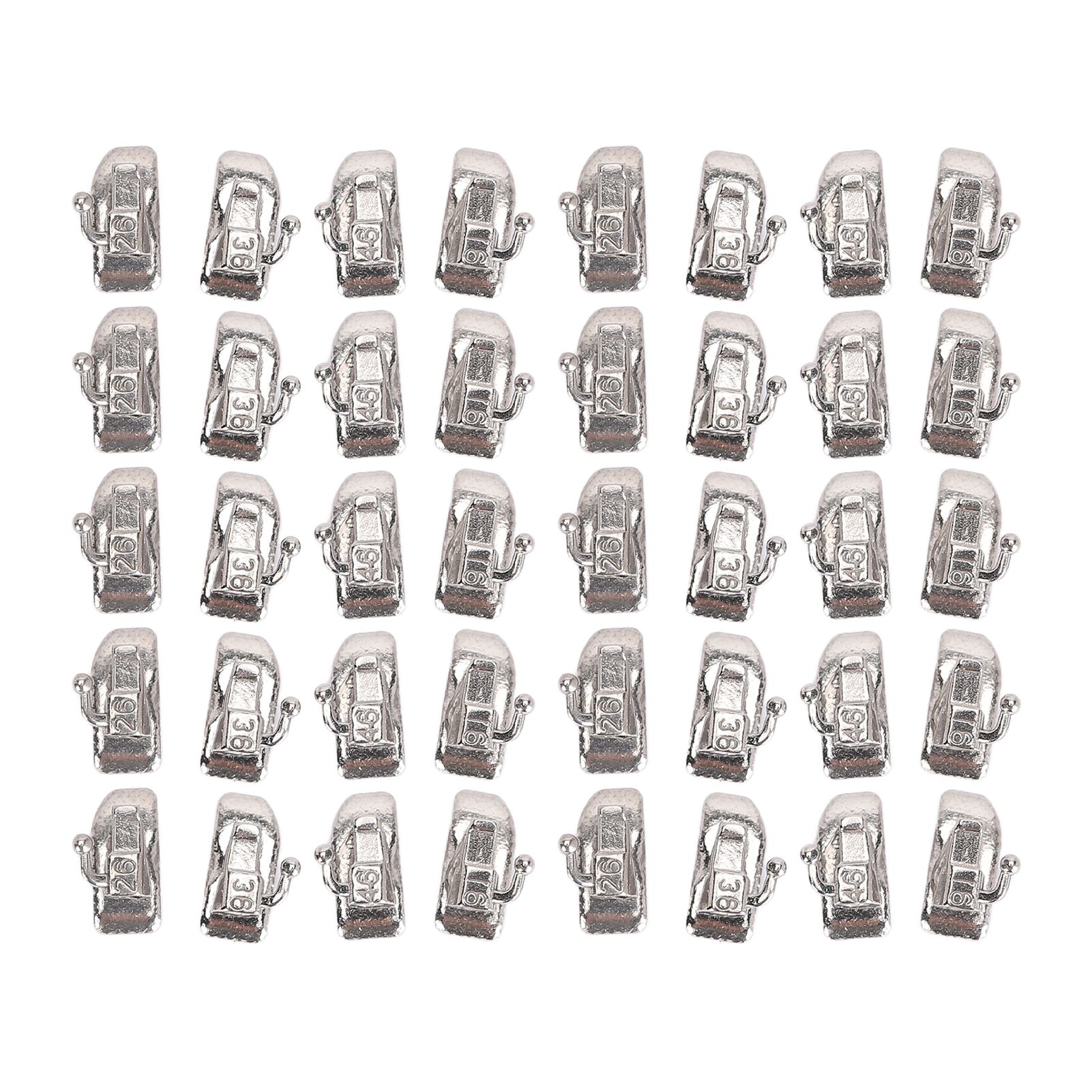 （FDA已上传）1st Bondable Buccal tube MBT 0.022"Single 单颊管牙齿托槽 牙齿托槽40pcs