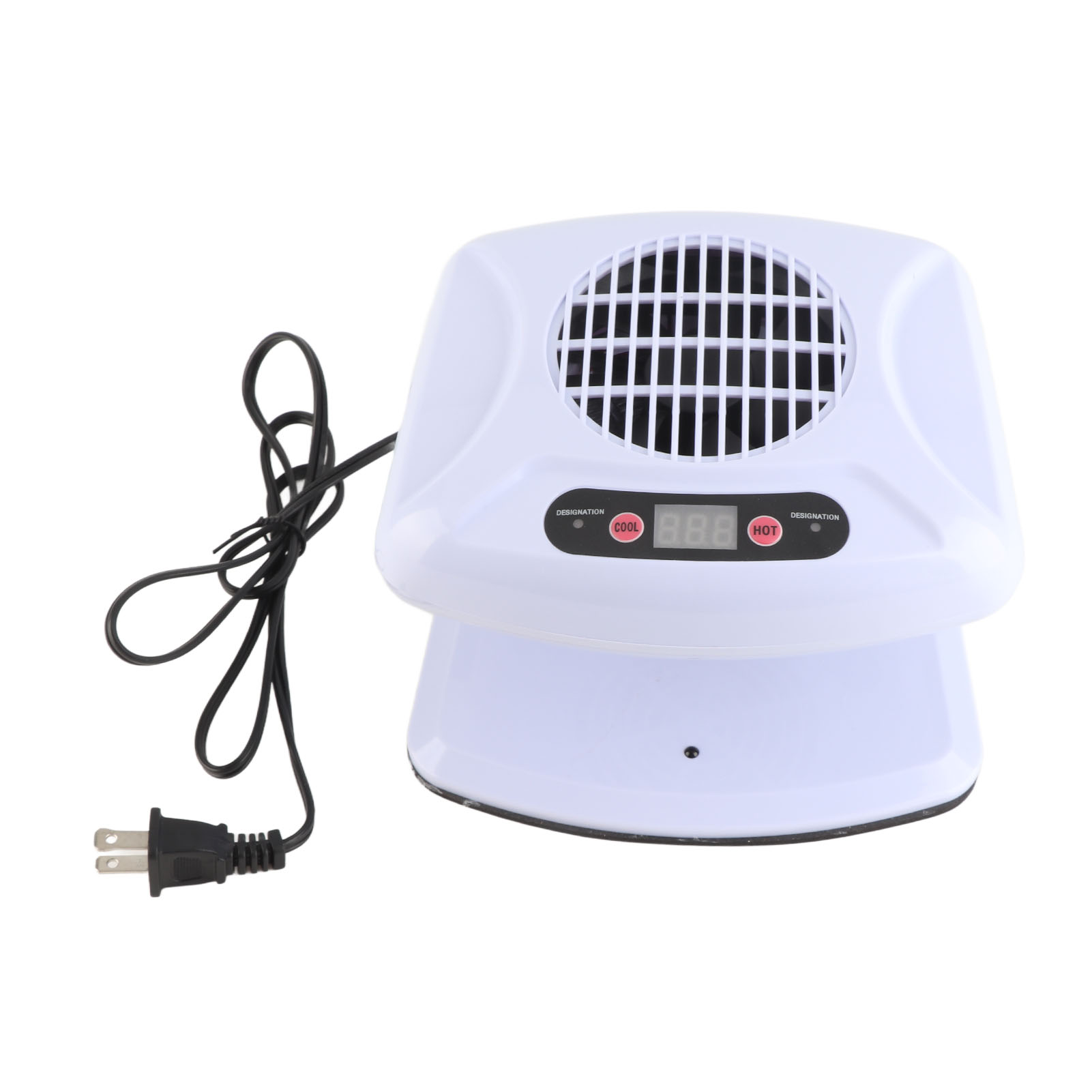 单手感应美甲工具机器 冷暖风两用指甲油烘干机 白色英规220V