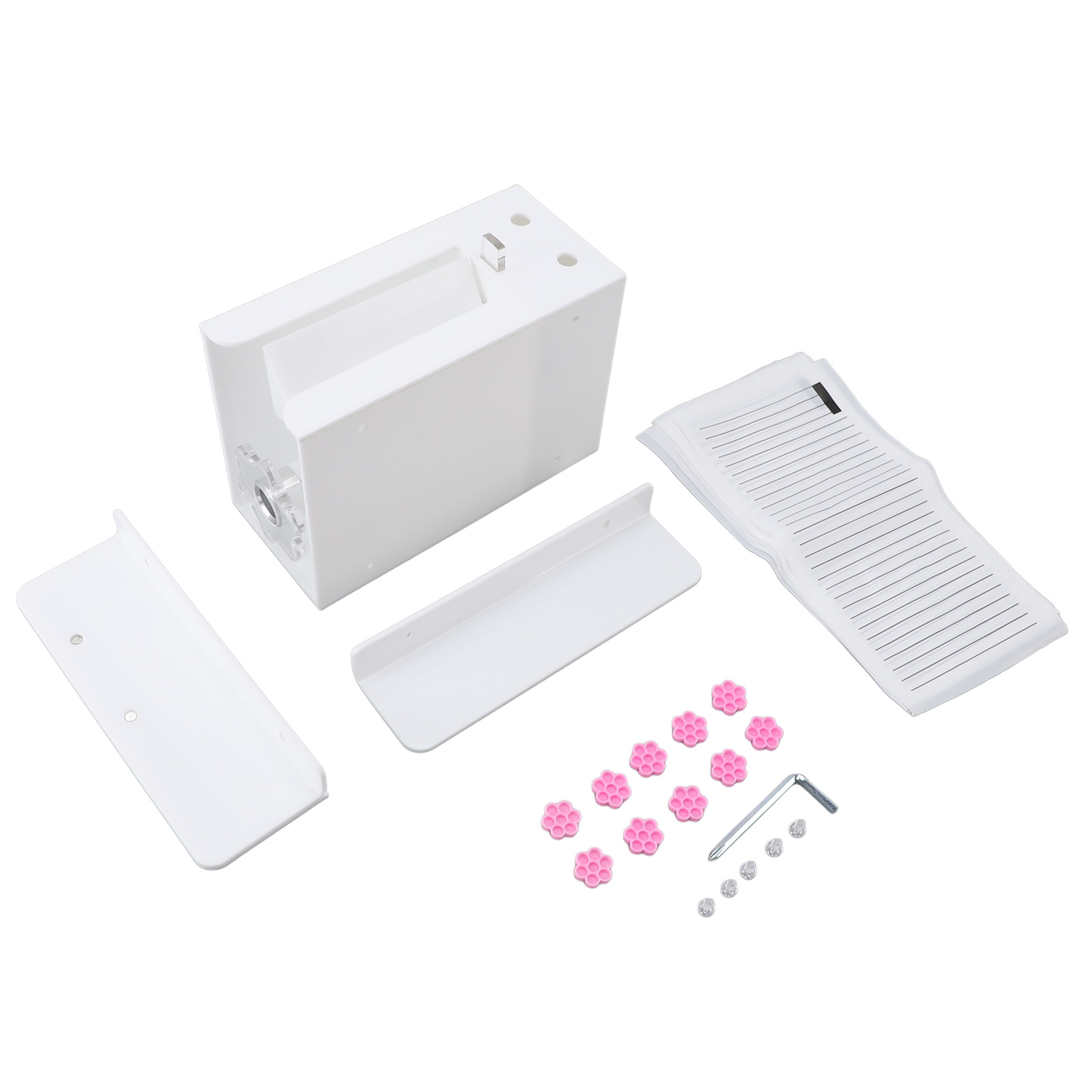 亚克力睫毛分毛器 假睫毛分离器 睫毛延伸假睫毛分根机器 睫毛自动开花取毛辅助工具 粉色