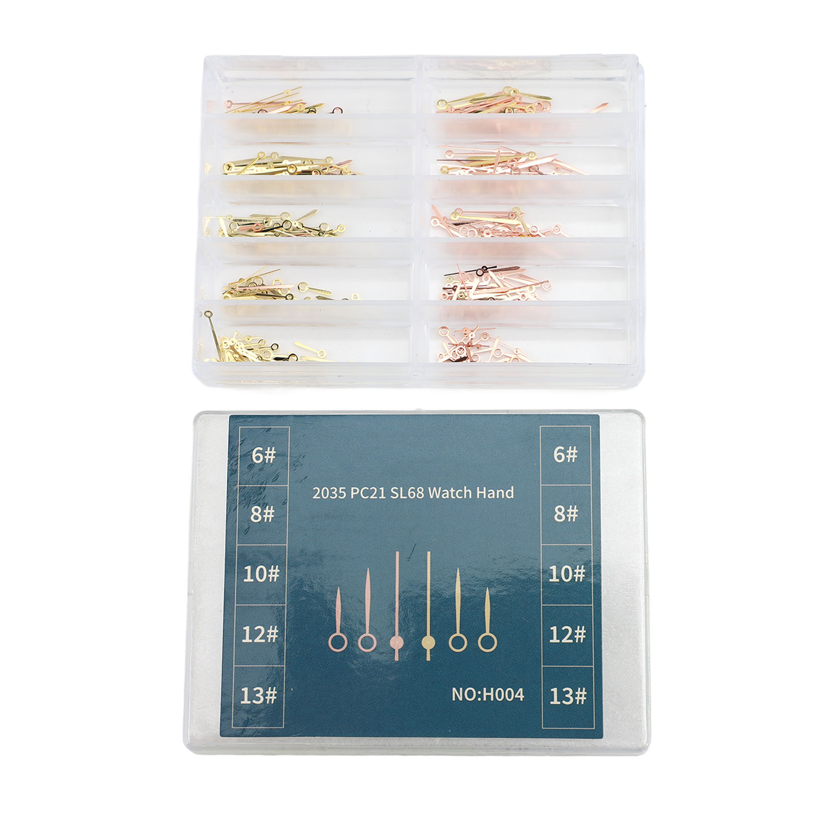 手表指针更换手表指针 2035 PC21 SL68 石英机芯手表指针 手表机芯改装套件维修零件 2035表针夜光金针+夜光金针套装一盒