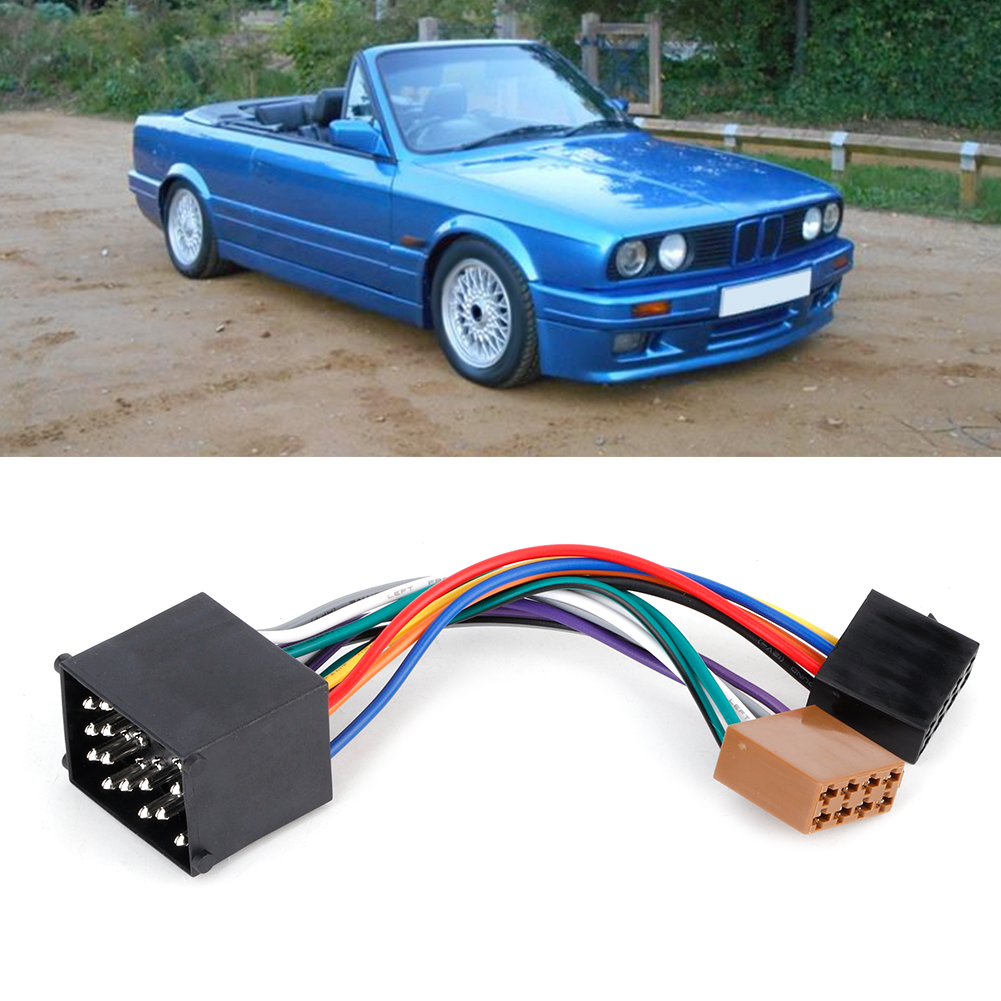 Adattatore Radio Auto 16 Pin ISO DIN Per BMW Serie 3 E30 E36 E46, Serie 5 E34 E39, Z3 - Plug & Play