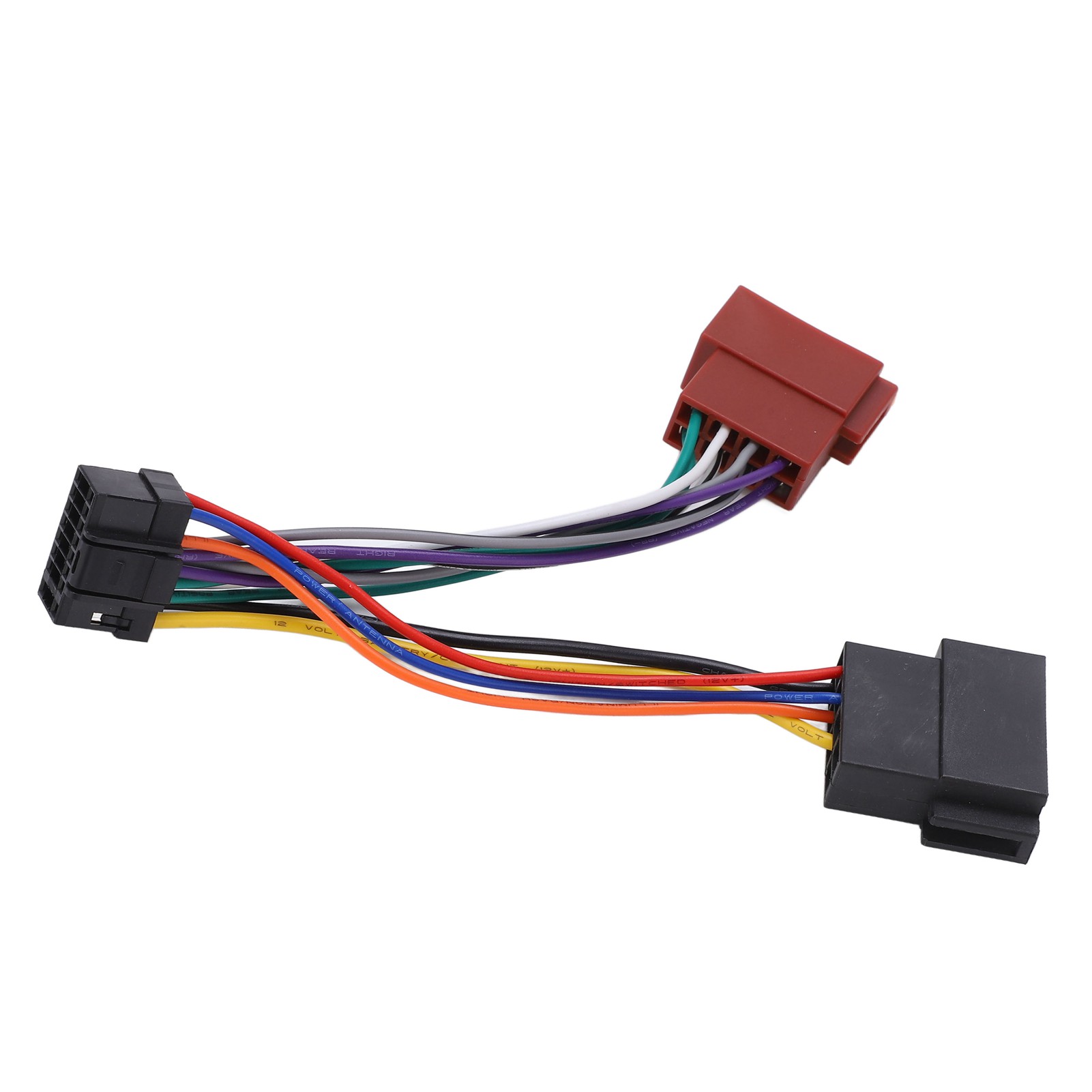 Aerzetix,connettore A Spina ISO 8 Pin 5 Pin Per Autoradio, Precablato, Per Alimentazione Universale Altoparlanti