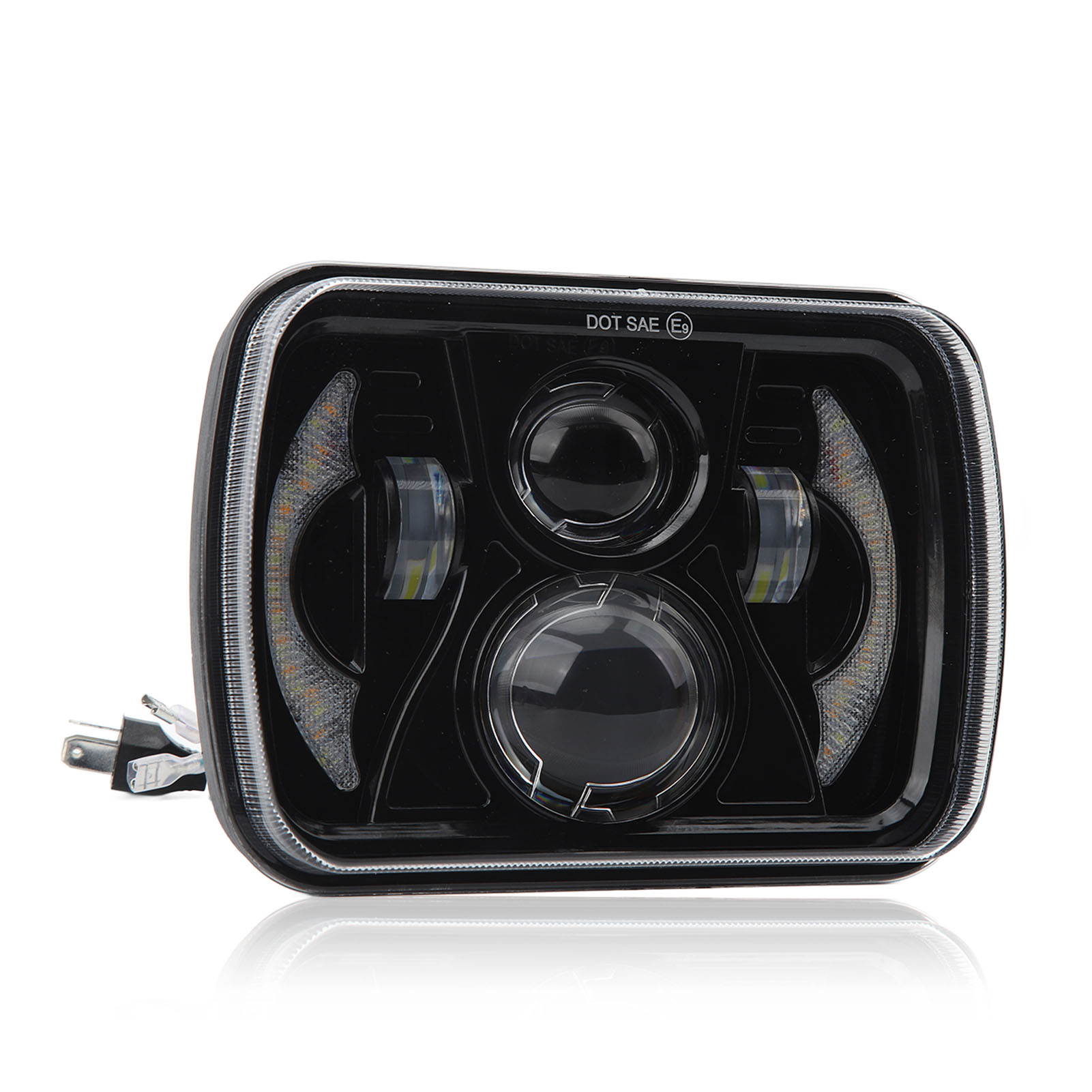 7x6 12-48V 方形工作灯  DRL LED四目卡车灯  日行灯 转向灯