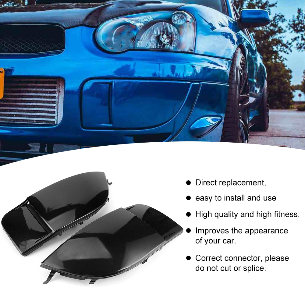 Body Moldings & Trims For Subaru WRX STI Fog Light Lamp Front Bumper Bezel Covers Cap For 2006 - 2007 Subaru Impreza Wrx Sti Black Bumpers & Parts For Subaru WRX STI
