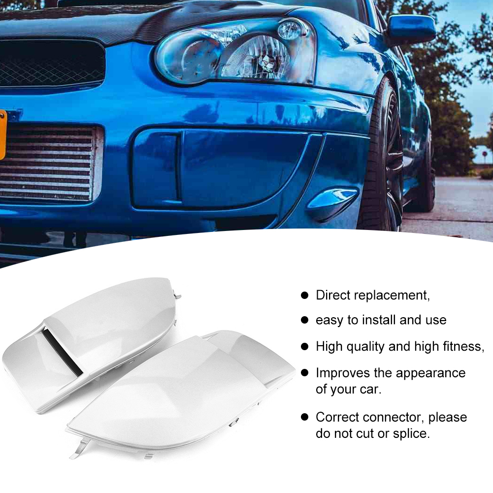 Body Moldings & Trims For Subaru WRX STI SILVER FOG LIGHTS LAMP BEZEL BUMPER COVER TRIM FIT 06-07 SUBARU IMPREZA WRX STI Seats For Subaru WRX STI