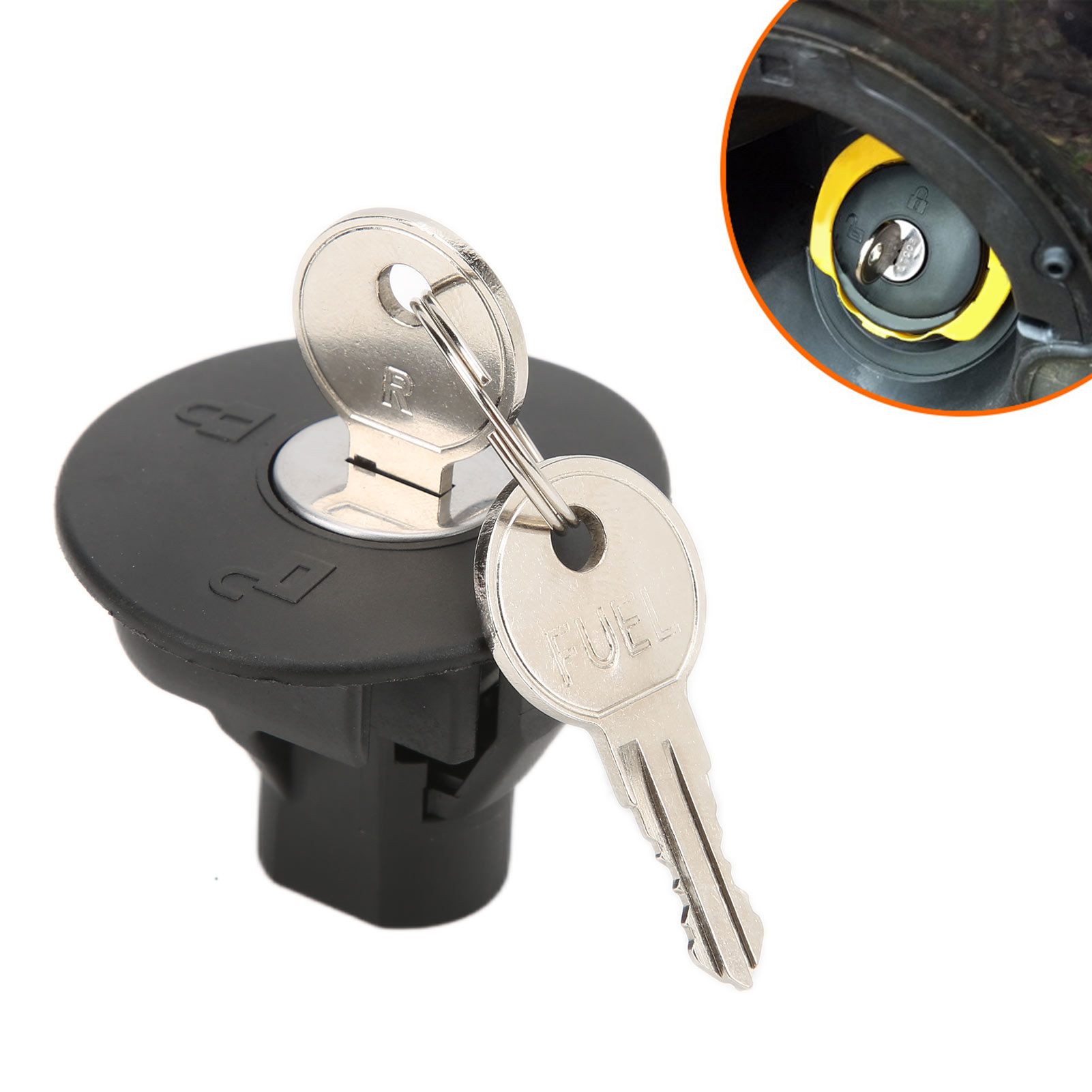 Locking Gas Fuel Tank Plug Cover Cap W/2 Keys 8U5Z9C268B For - Foto 6