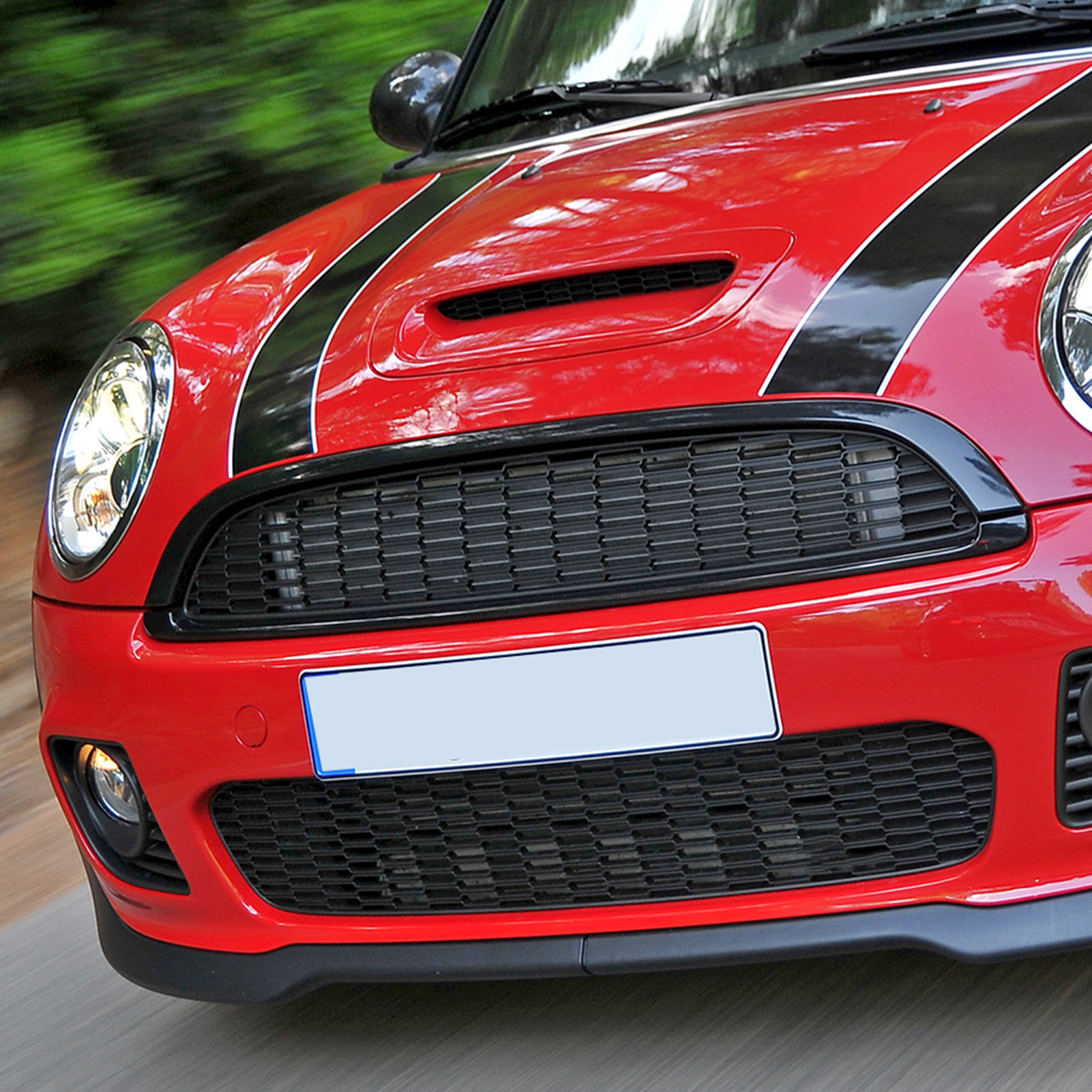 Garniture De Moulure De Capot, 51132751040 Garniture De Capot De Calandre Durable Pour Cooper Clubman R55, Hatchback R56, Convertible R57, Convertible R57 S JCW, Coupé R58 S JCW (Ruban Chrome