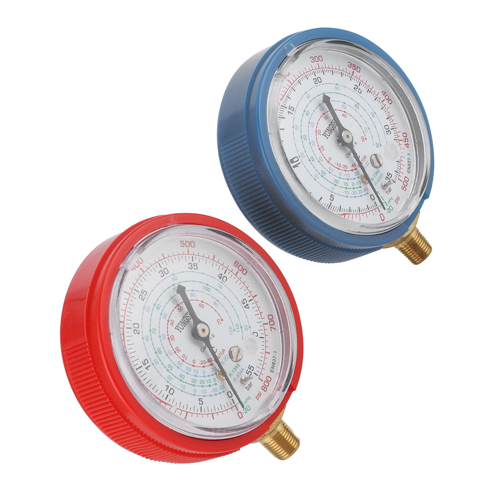 Manomètre de collecteur Outil de réparation de mesure de haute / basse pression de jauge de pression-9426758887341