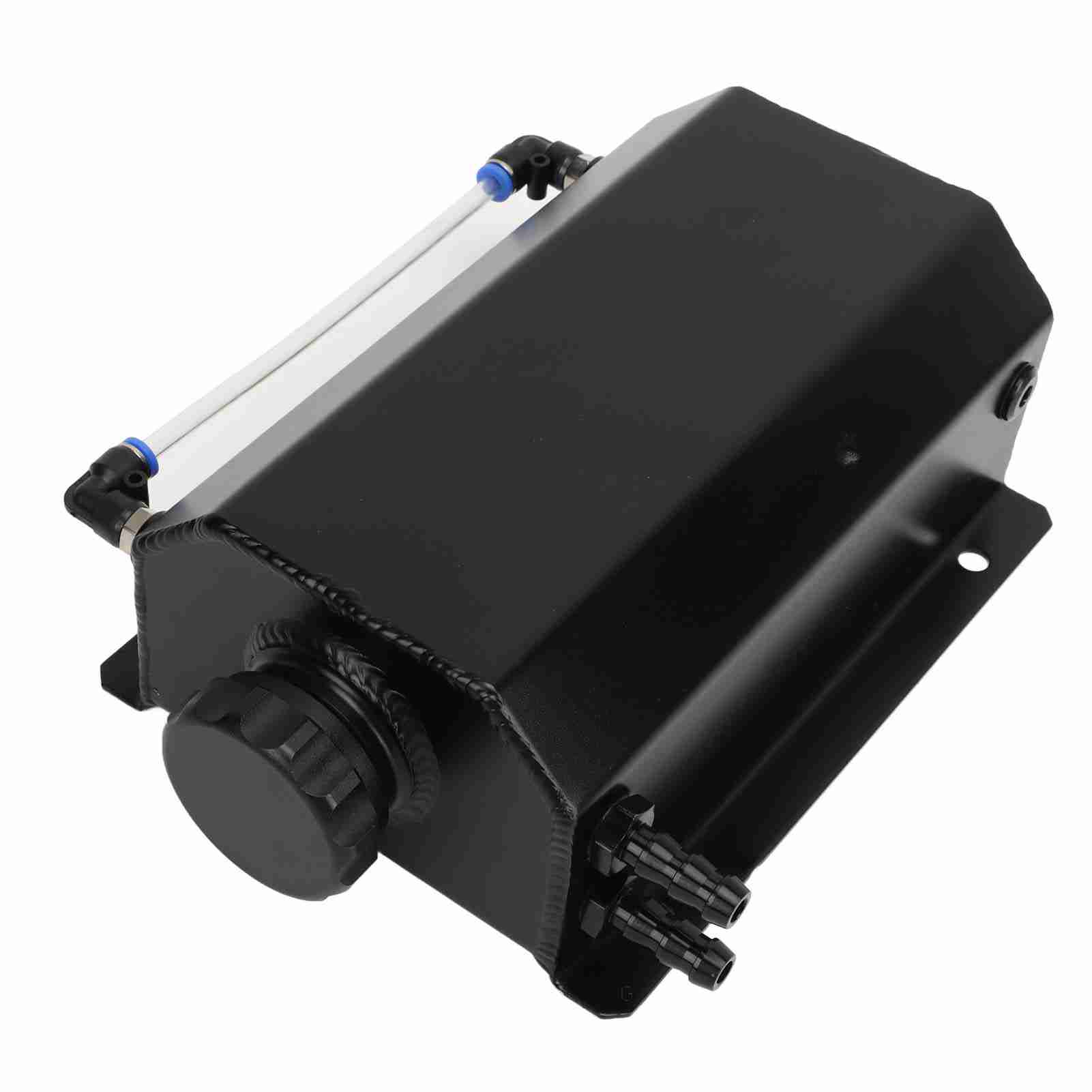 铝制 Universal 冷却液散热器水箱 2L溢流水箱银色
