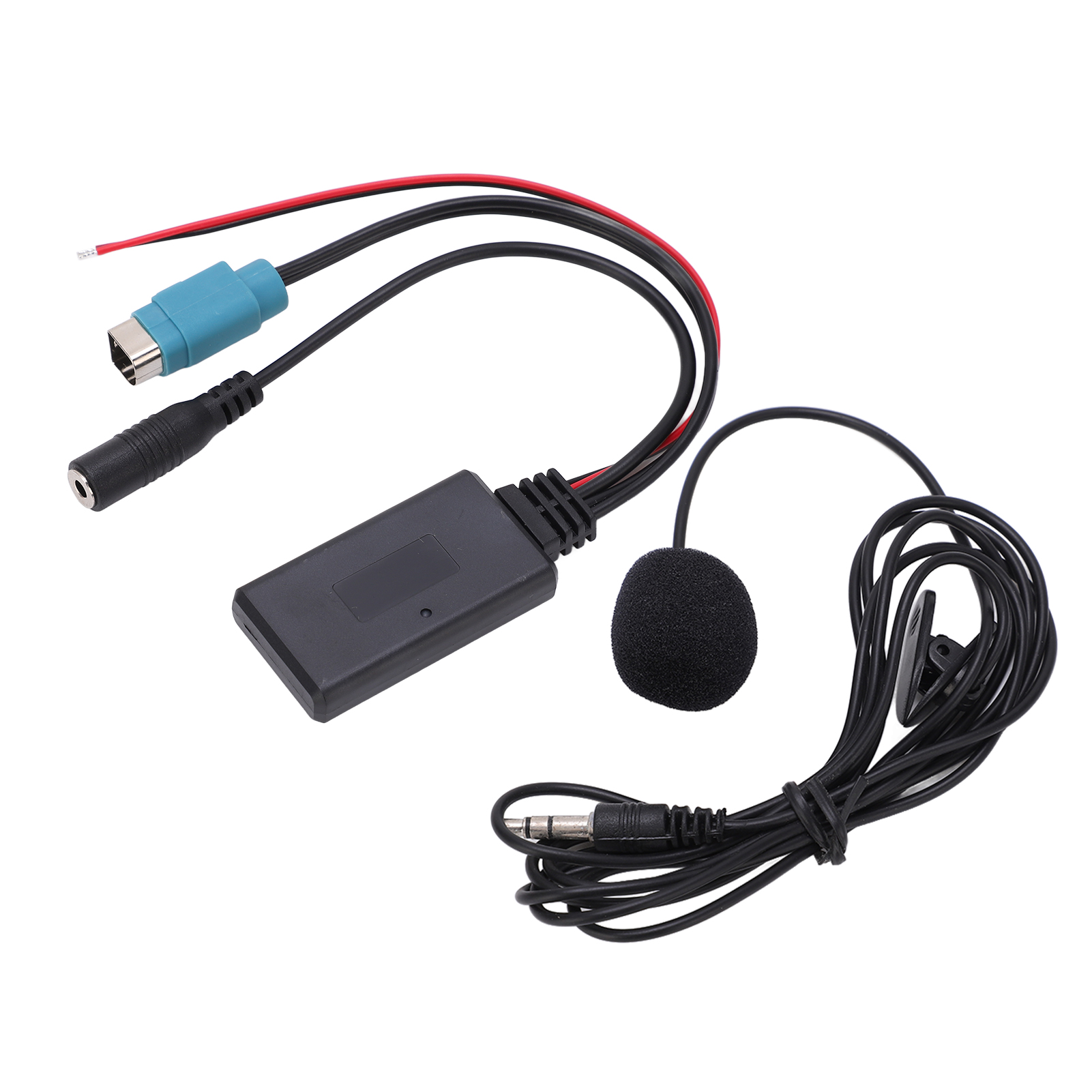 汽车立体声全速 AUX 输入替换 3.5MM 音频可拆卸蓝牙麦克风线适用于 Alpine KCE-237B