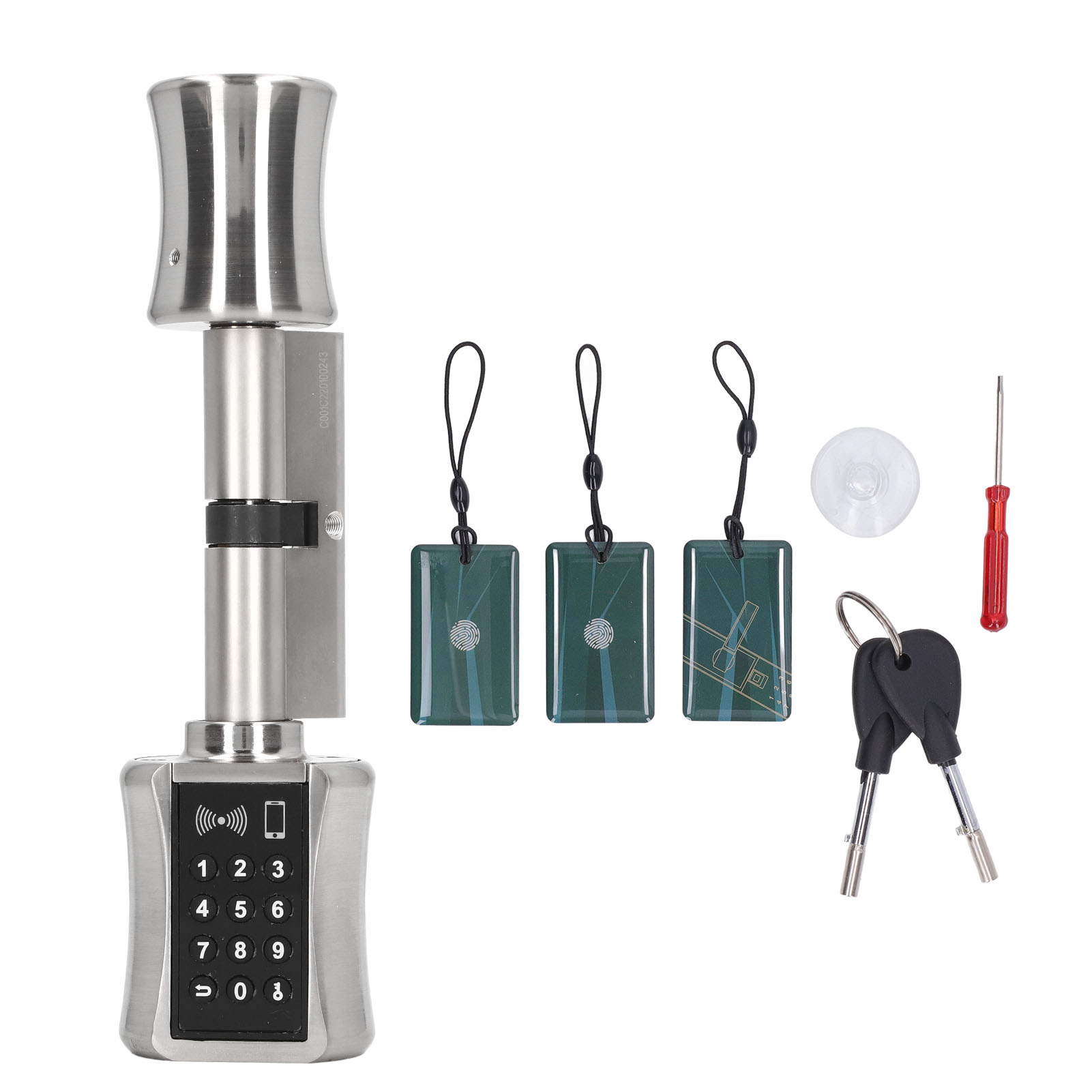 C001C TTLock 家用智能锁 智能锁芯密码刷卡锁 APP密码刷卡钥匙家用锁（不带电池发货）