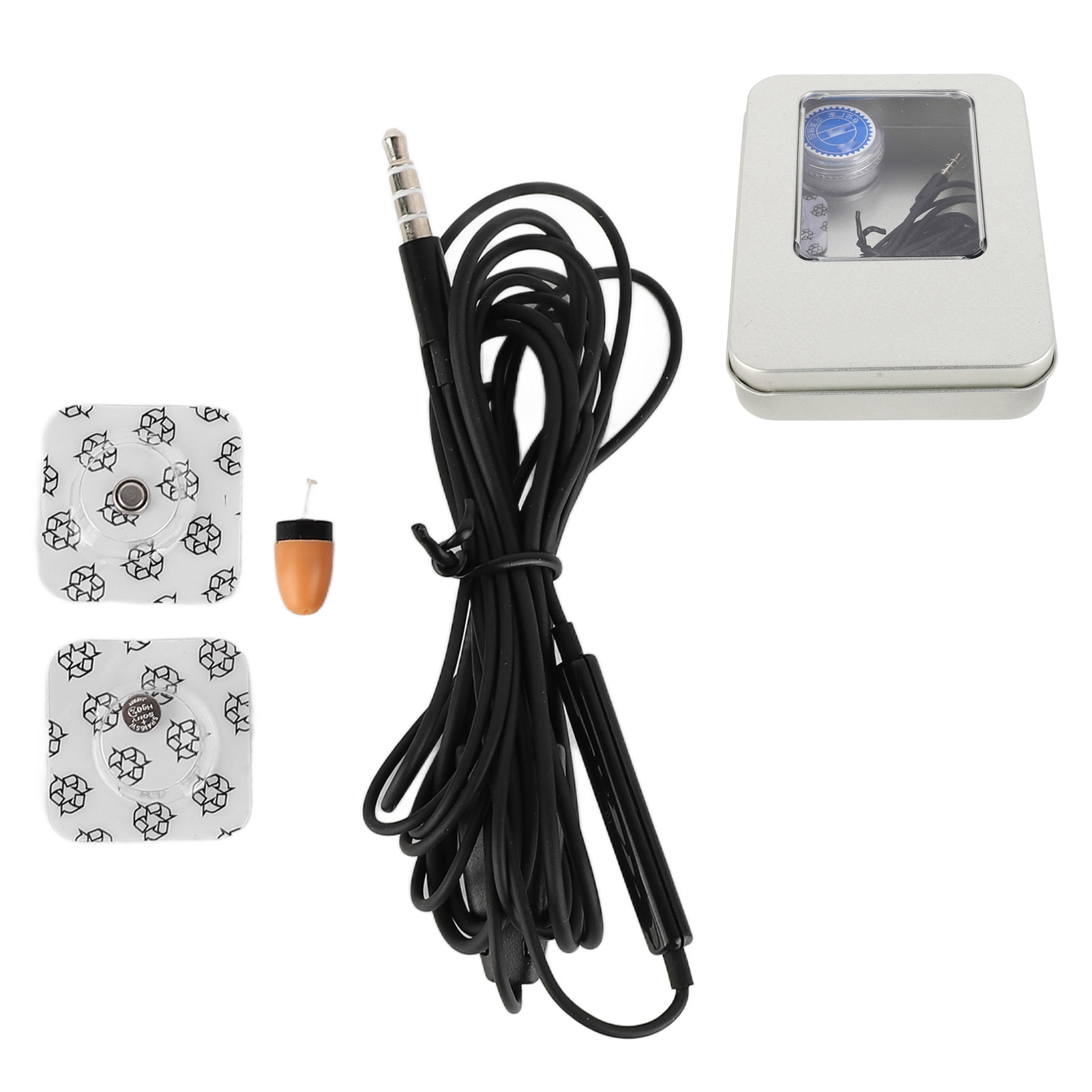 DK06细小线圈带A808黑色耳机（带配套电池发货）
Mini Concealed Spy Earphone Wireless Earpiece Headset for Mobile Phone