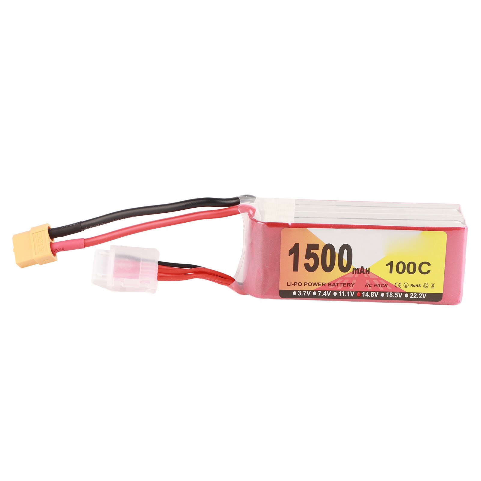 ZOP Power 14.8V 1500mAh 100C 4S Lipo XT60插头(带内置电池发货)