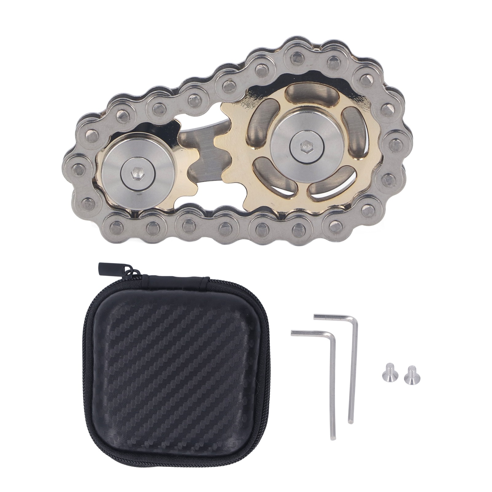 （有视频）Sprockets Chain Fidget链条手指玩具金属潮玩玩具齿轮链齿EDC减压玩具彩色