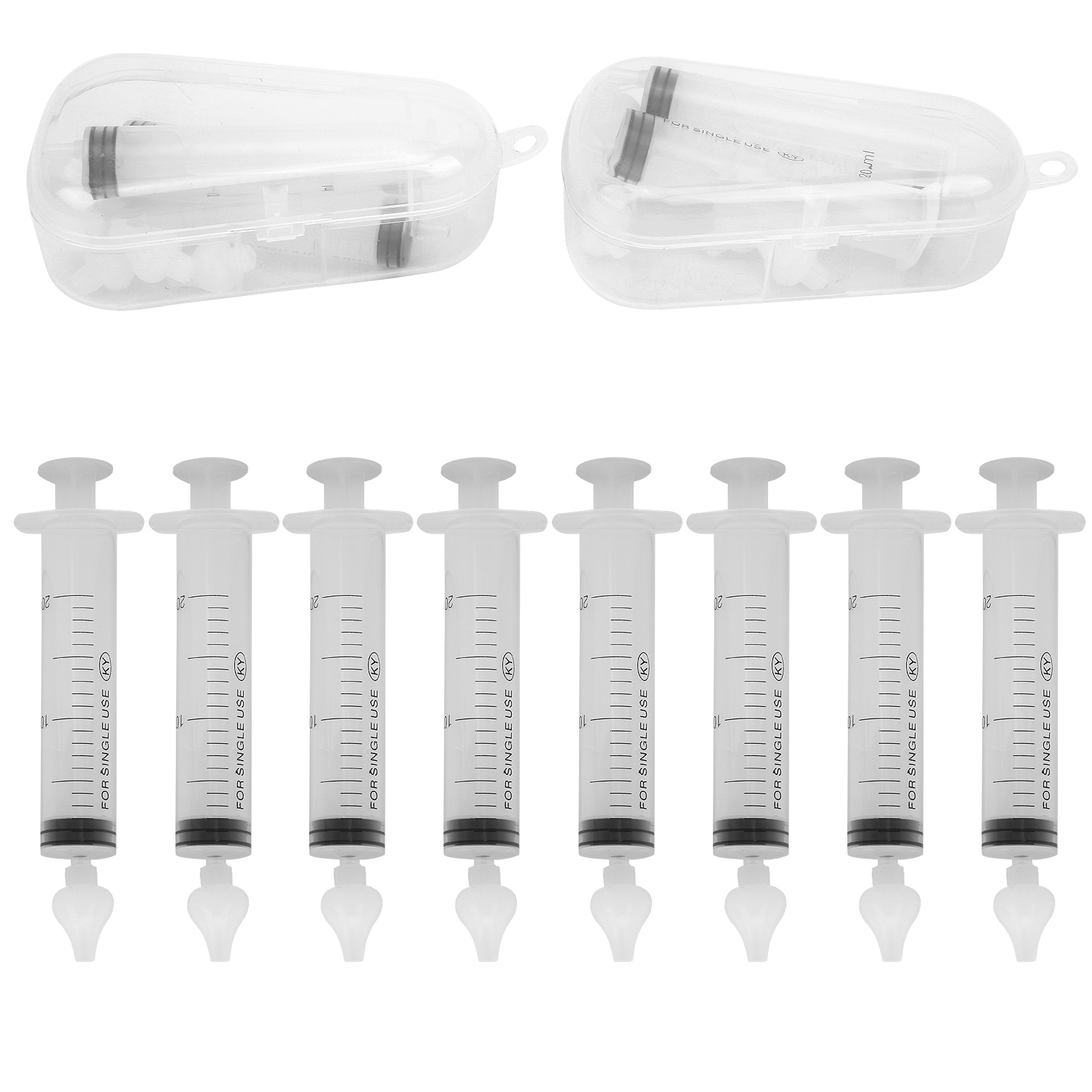 8pcs20ml多功能升级版针管式婴儿洗鼻器 儿童婴幼儿专用洗鼻器 宝宝鼻炎鼻腔冲洗器8支一装