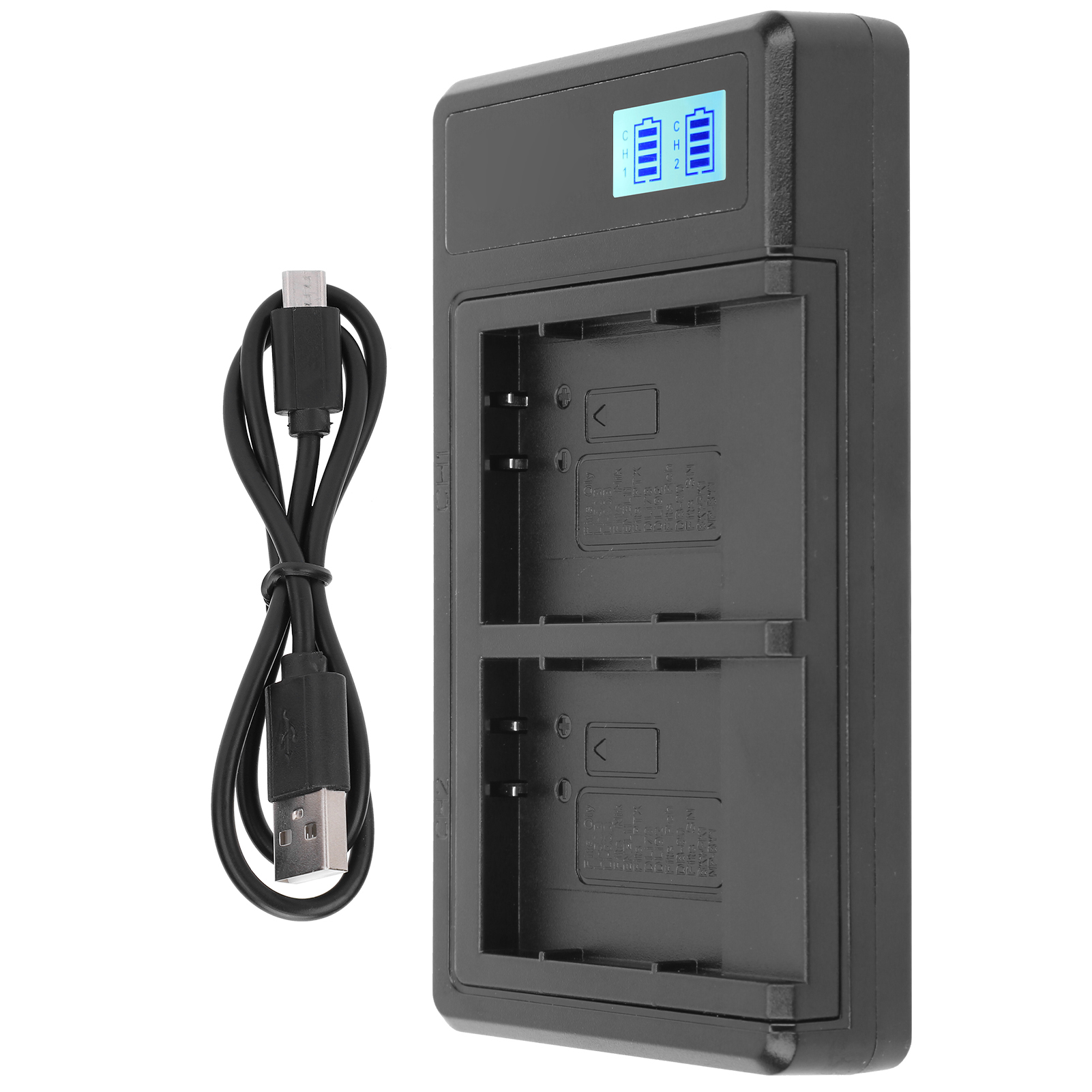 LI-50B电池充电器 带LCD显示相机电池双充 适用LI-50B相机电池