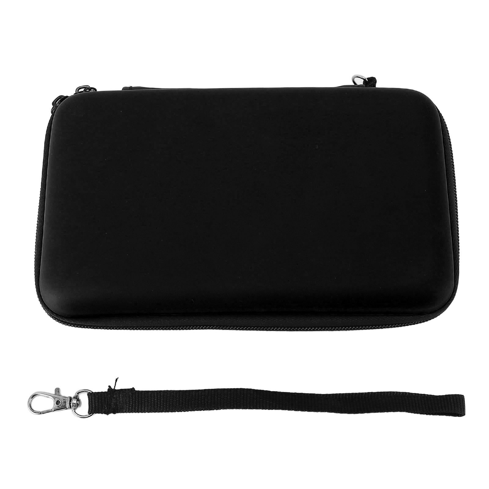 便携包适用于Nintendo 3DS/ New 3DS XL/New 2DS XL游戏机的保护性硬壳 便携式旅行保护套 带游戏插槽和内袋 蓝色
