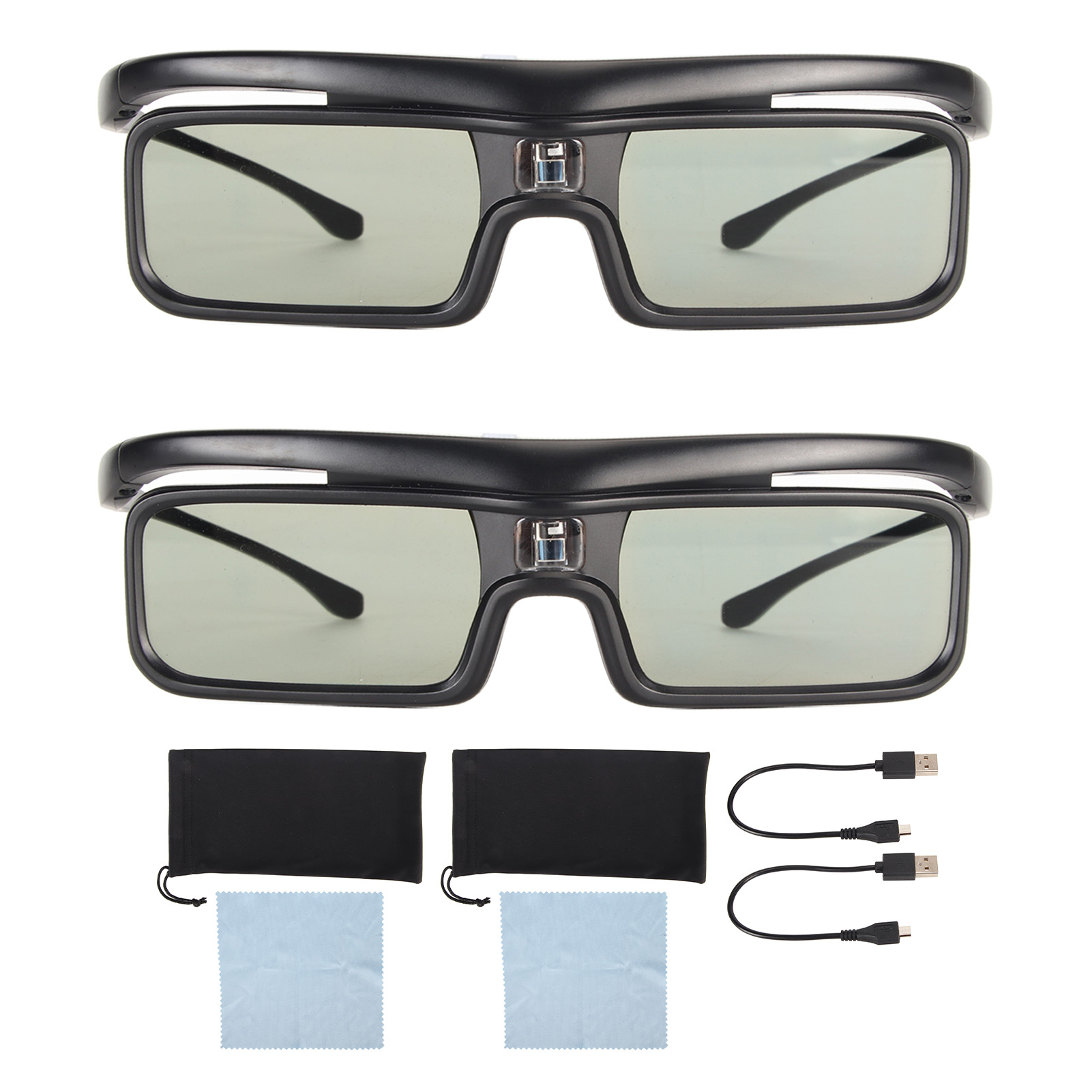VISION LTV-3000 Pro DLP-Link 3D眼镜 可充电主动快门式眼镜 144hz刷新率兼容AWOL VISION LTV-3000 Pro LTV-3500 Pro Vanish TV及其他DLP-Link 3D投影仪