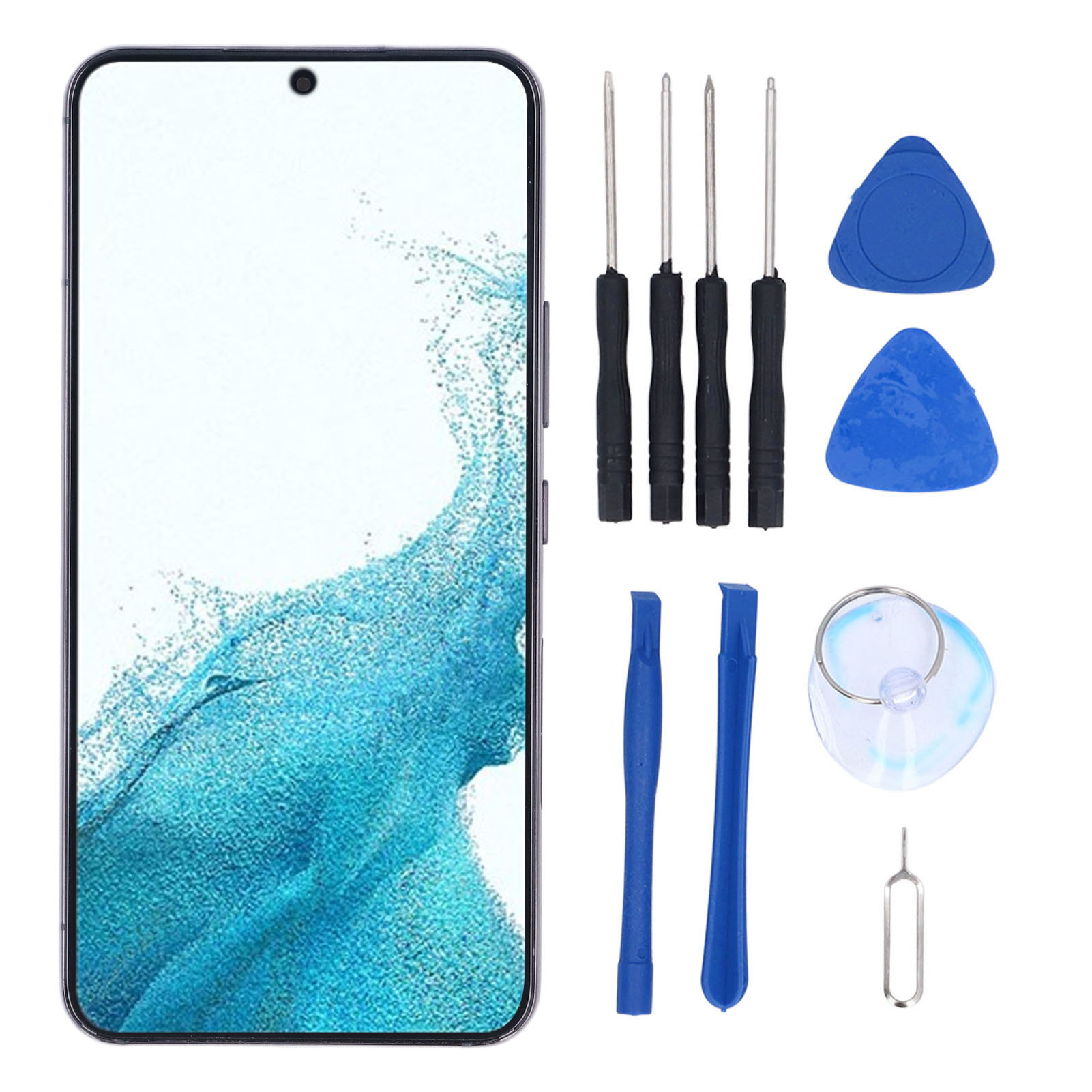 适用于Samsung Galaxy S22 SM-S901B 美版 OLED显示屏触摸屏替换 屏幕更换套件 带框架工具