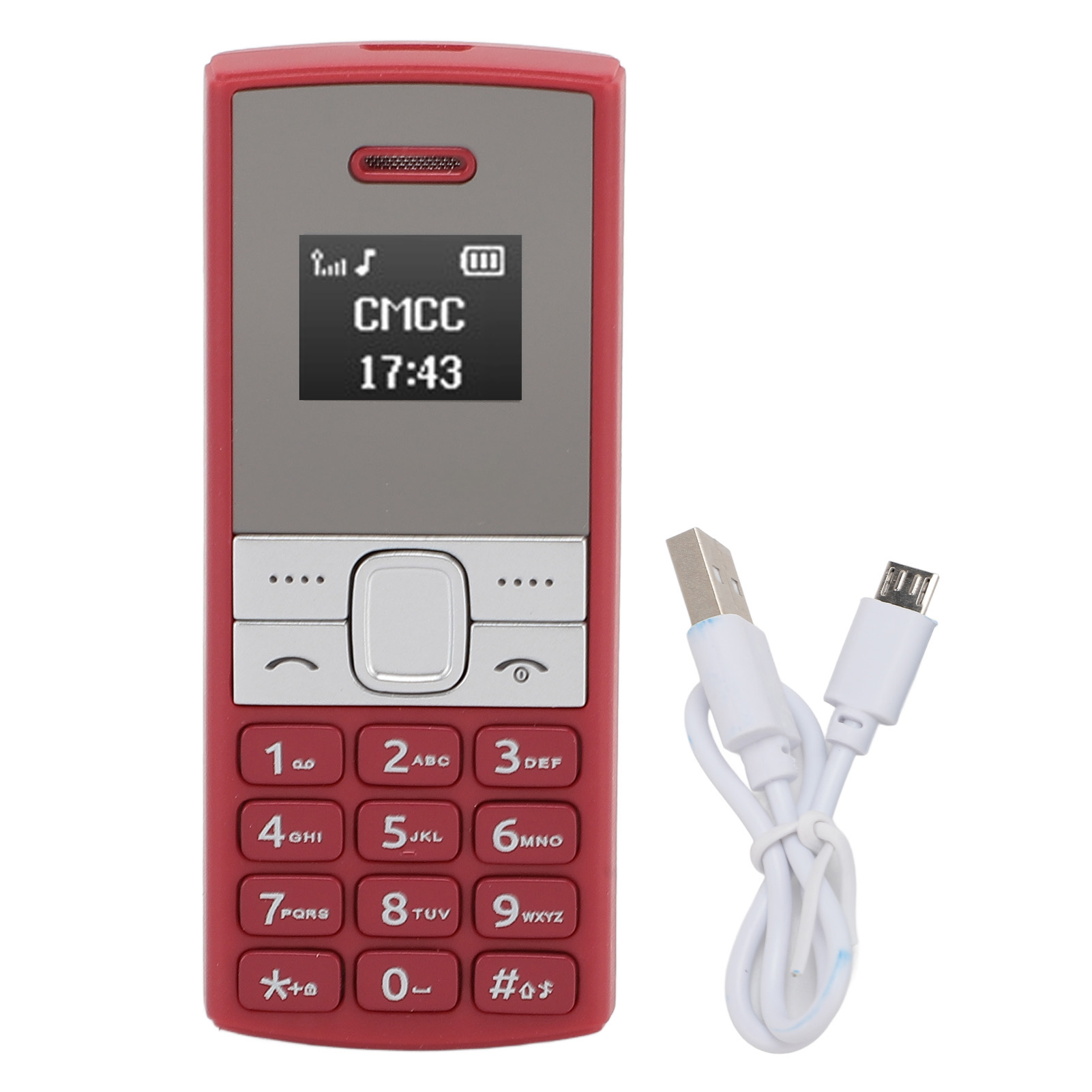 BM150世界上最小的手机解锁 GSM 二合一迷你手机带免提蓝牙拨号器双 SIM 卡 GSM手机 蓝色