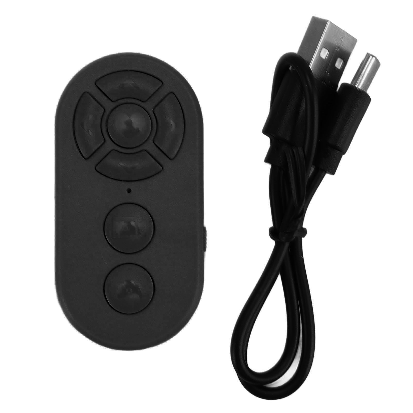 TikTok滚动环遥控器，Kindle翻页器，手机迷你远程遥控器，手机相机遥控快门，蓝牙摄像头视频录制遥控器，适用于IOS/Android 手机/平板 粉色