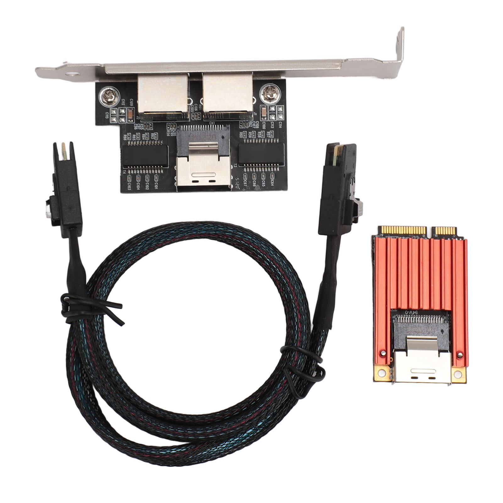 1G lan Card MINI PCIE 双口千兆电口网卡I350芯片网卡台式机