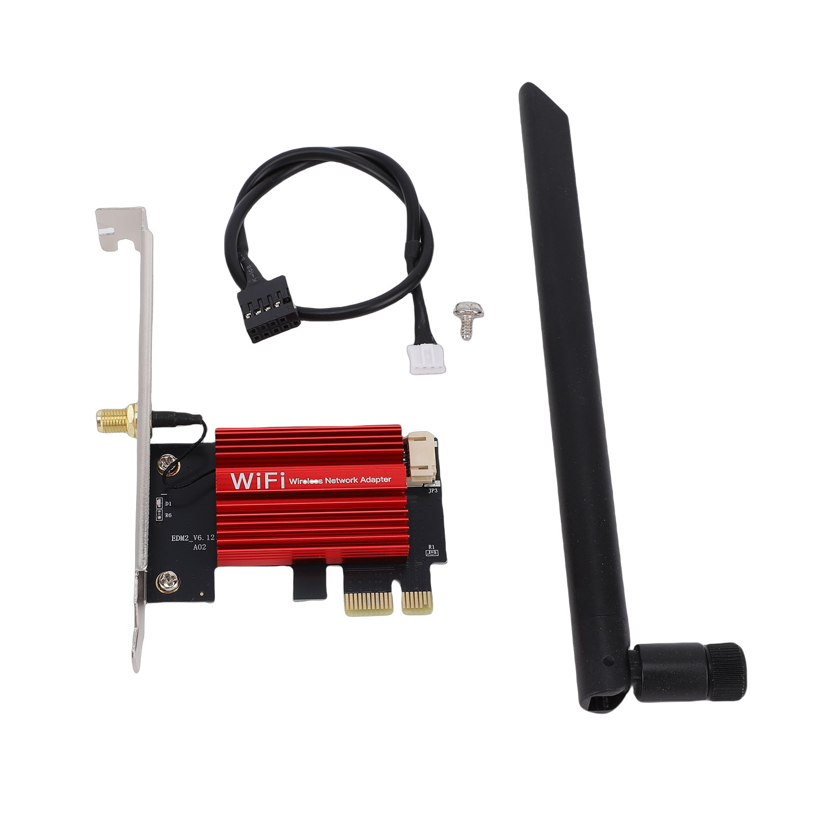 MT7902 Pro WiFi6E PCI-E 台式电脑WiFi卡 4174Mbps BT5.2 兼容Windows10/11 Linux 延长线天线