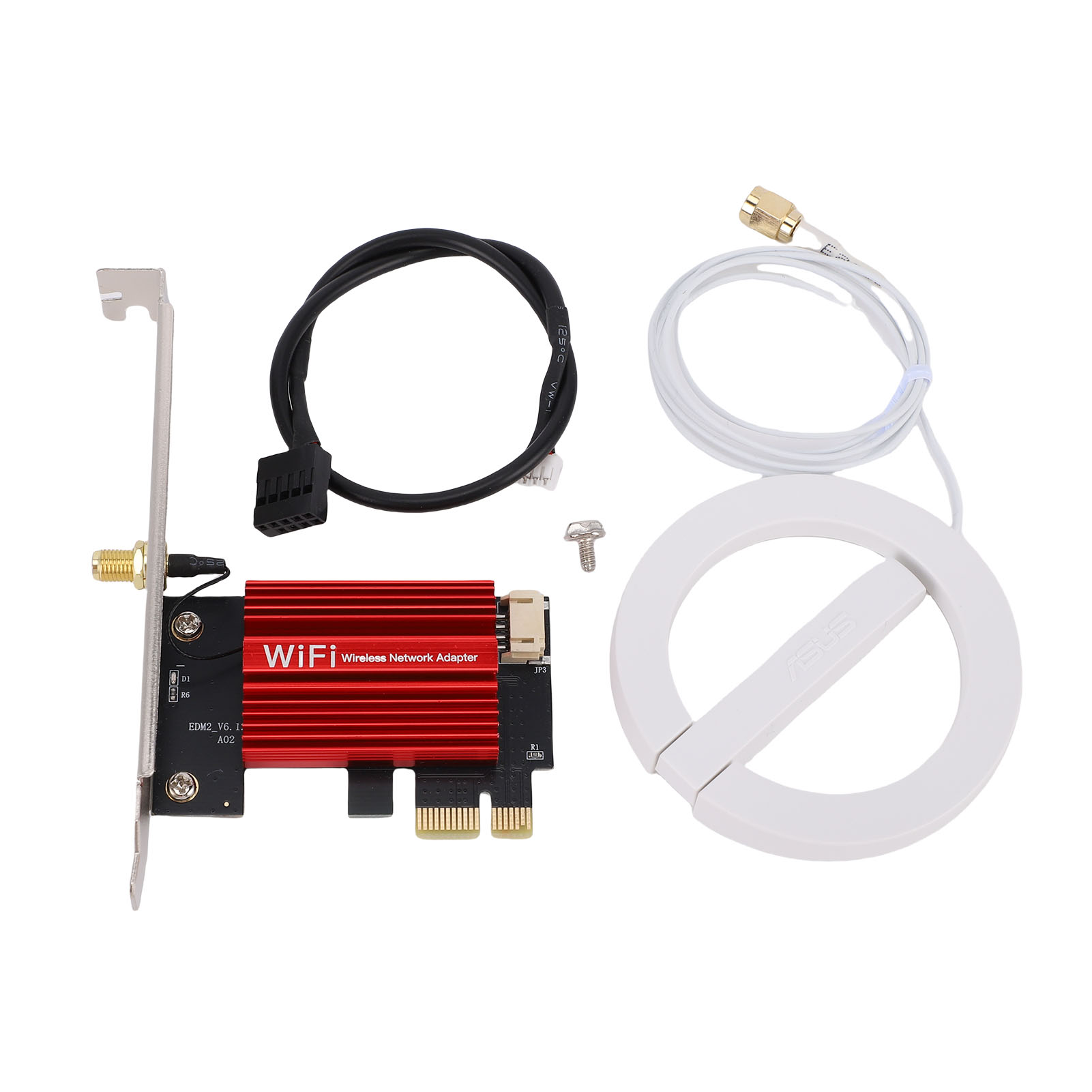 MT7902 Pro WiFi6E PCI-E 台式电脑WiFi卡 4174Mbps BT5.2 兼容Windows10/11 Linux 延长线天线