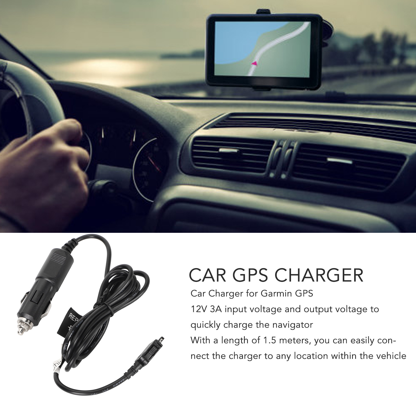 Zip-Linq chargeur USB + adaptateur allume-cigare pour GPS Navigon, Mio
