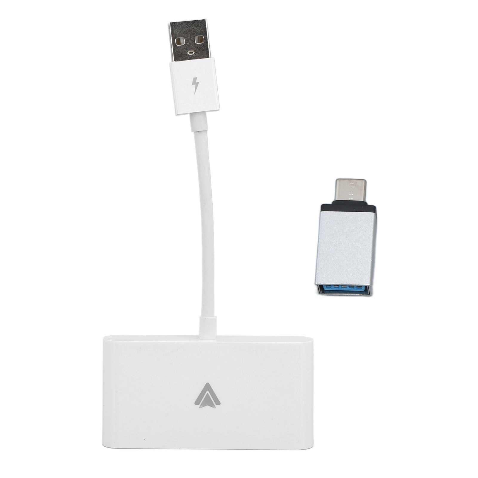 无线安卓汽车适配器 Wireless Android Auto Dongle 安卓汽车无线适配器即插即用快速自动连接和易于使用支持Type-C USB接口(安卓平口款)黑色
