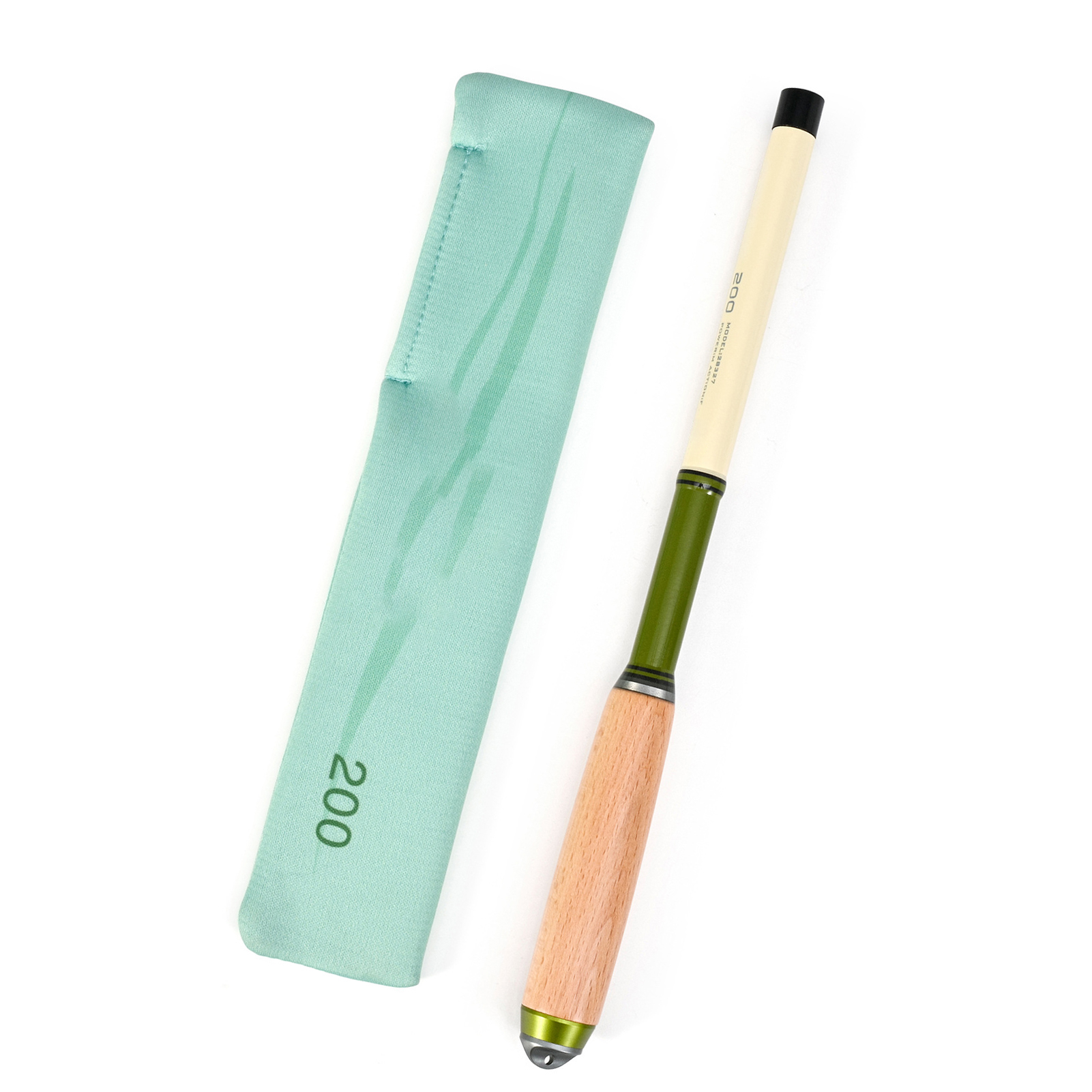 LEO/乐欧 28327【木把迷你小物竿】微物手竿鳑鲏口袋便携小鱼竿 28327-GN120 绿色双拼1.2M