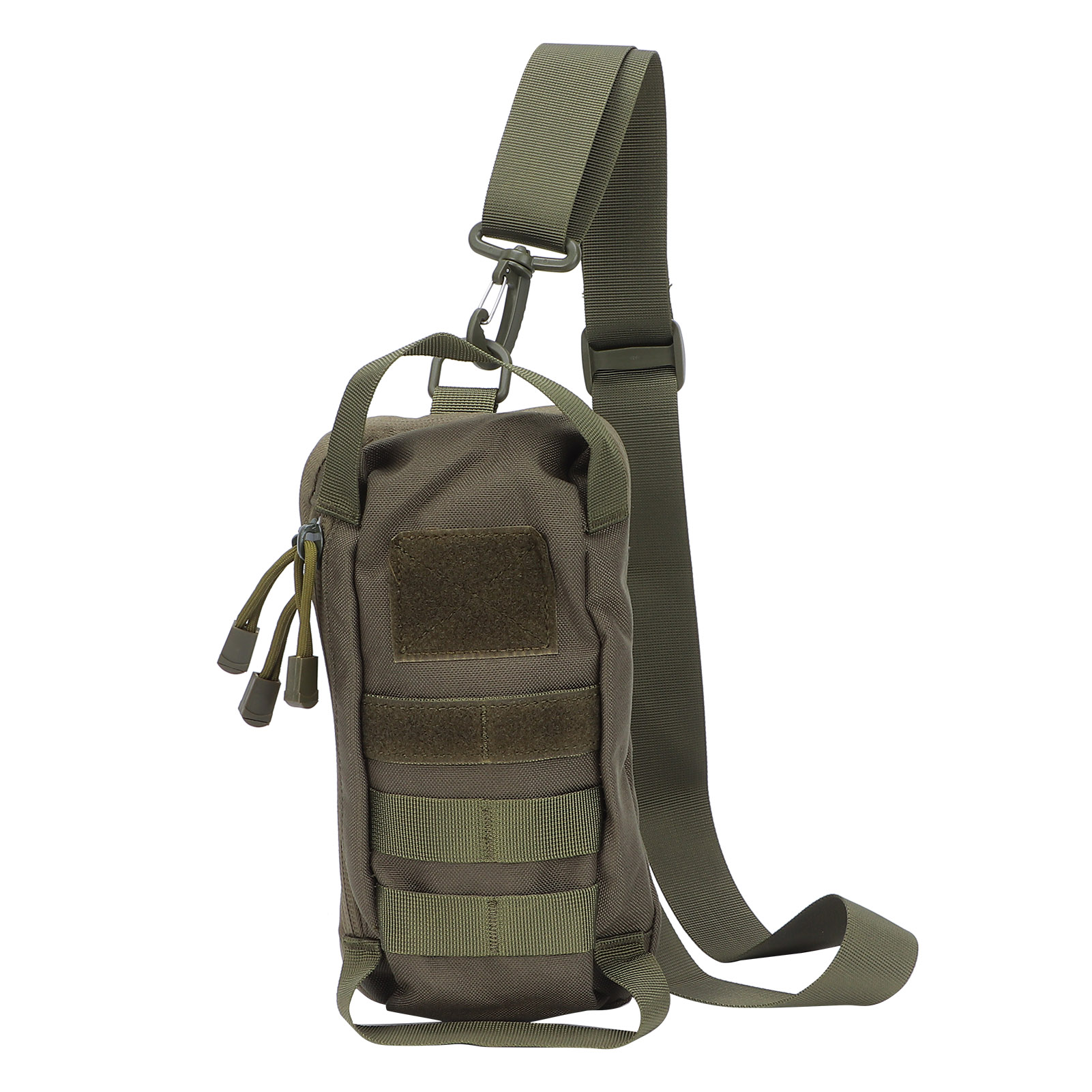 Utomhussport multifunktionell militär väska med två användningsområden för  bröst- och midjeväska nylon vattentät väska (A-173) militärgrön 3661