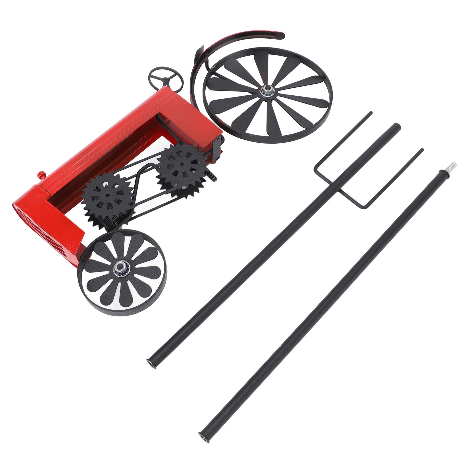 Tractor Wind Spinner有趣金属户外拖拉机风轮风车装饰绿色
