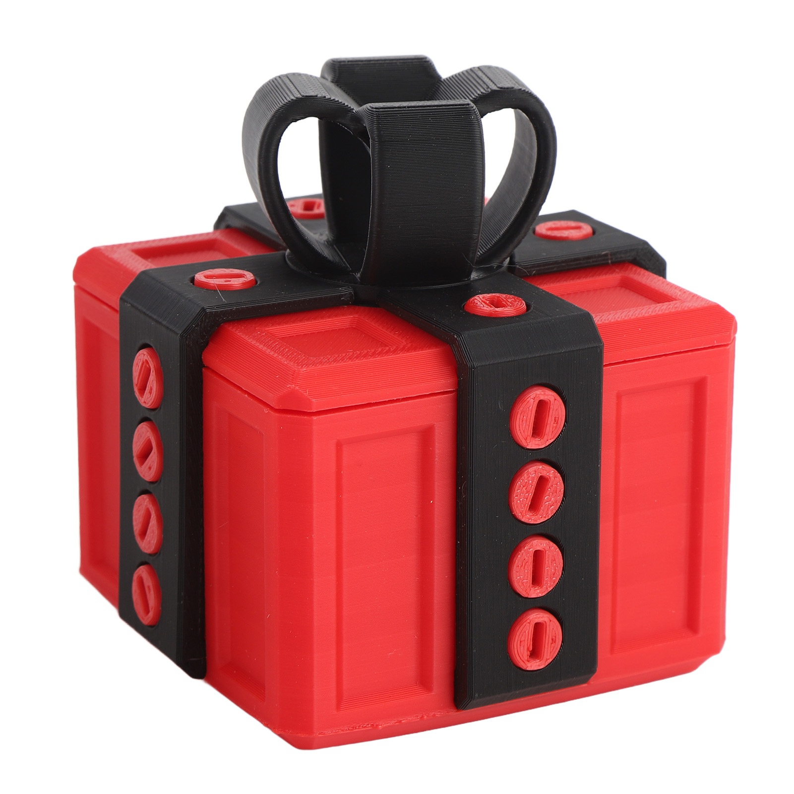 8*8cmAnnoying Gift Box烦人的礼品盒3D打印摆件 蓝红色