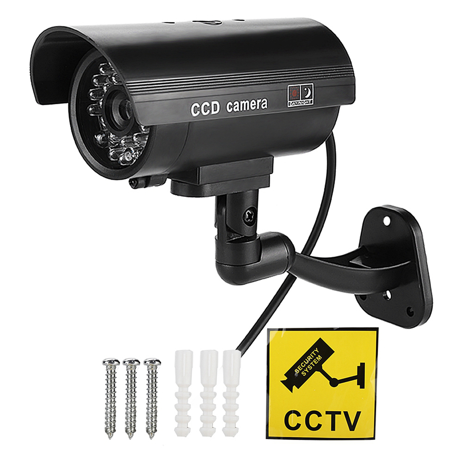 仿真CCTV枪型监视器 仿真摄像头MR-2600     默认不带电池