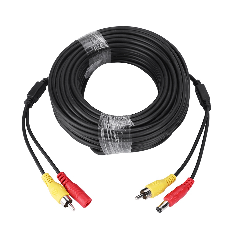 RCA+DC监控AV线拾音器连接线 多规格长度上架(20米)