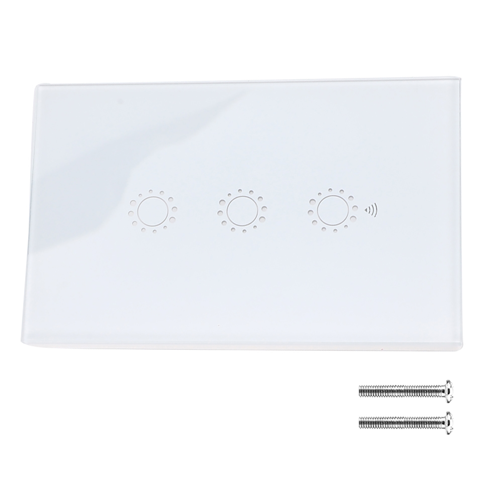 智能WIFI触摸语音控制WIFI智能面板开关（95-240V）3路(白色美规)