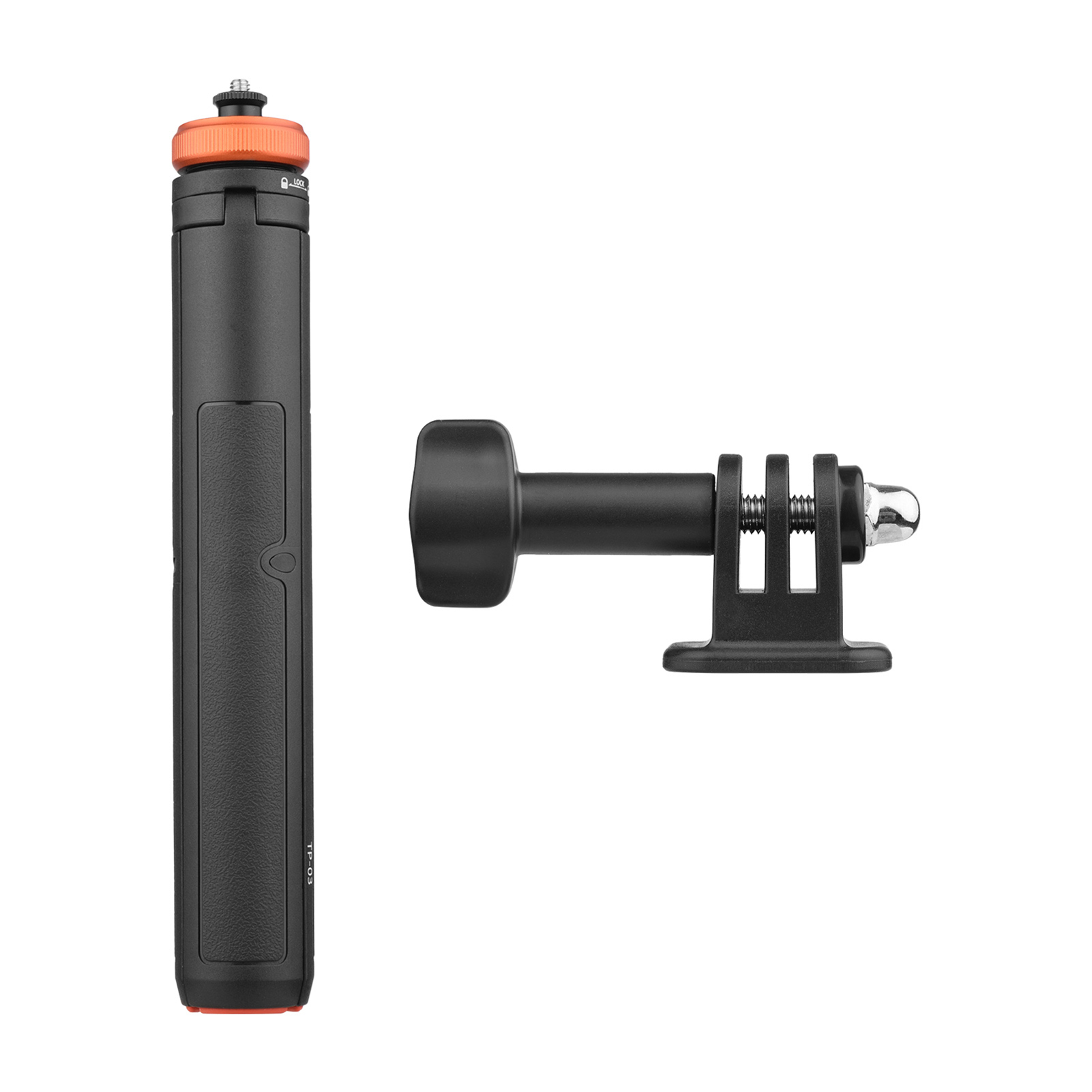 [通拓商品]UURIG TP-03 自拍杆三脚架 适配运动相机 手机 微单相机 黑色