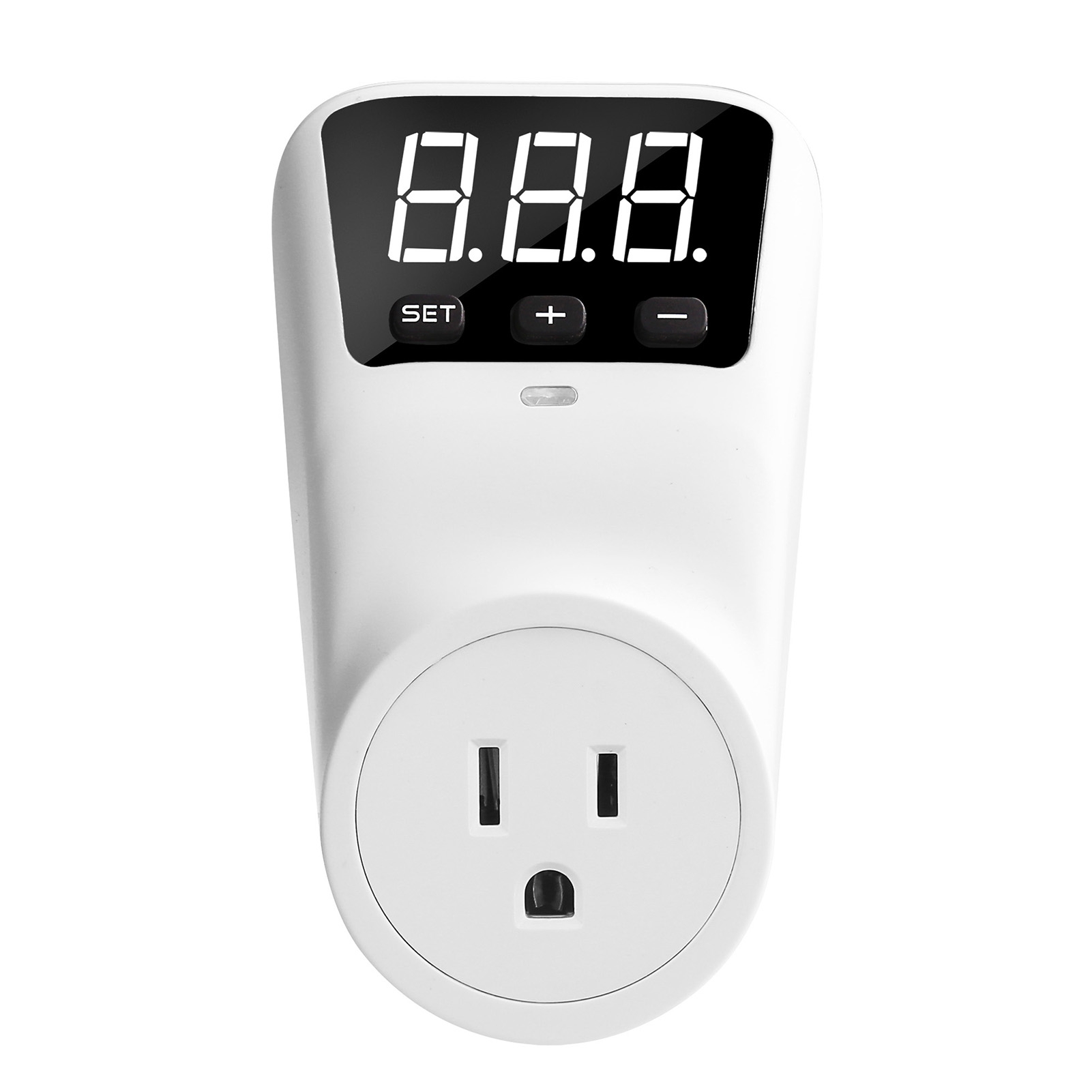 电压高低压保护插座 230V 16A LCD显示屏 冰箱空调保护器 欠压保护插座 继电器保护器插座 澳规 白色 HLP02