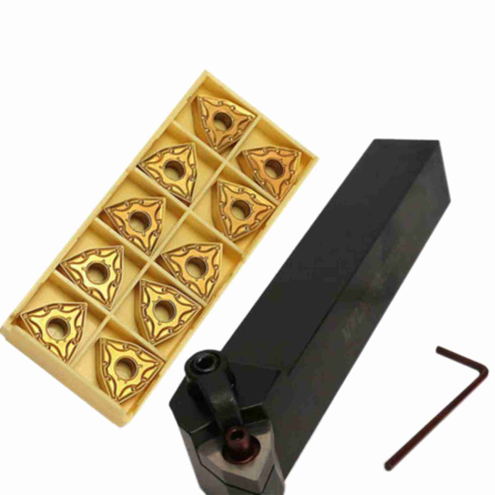 [通拓商品]1个MWLNR2020K08数控车刀+10片WNMG0804刀片+2个扳手