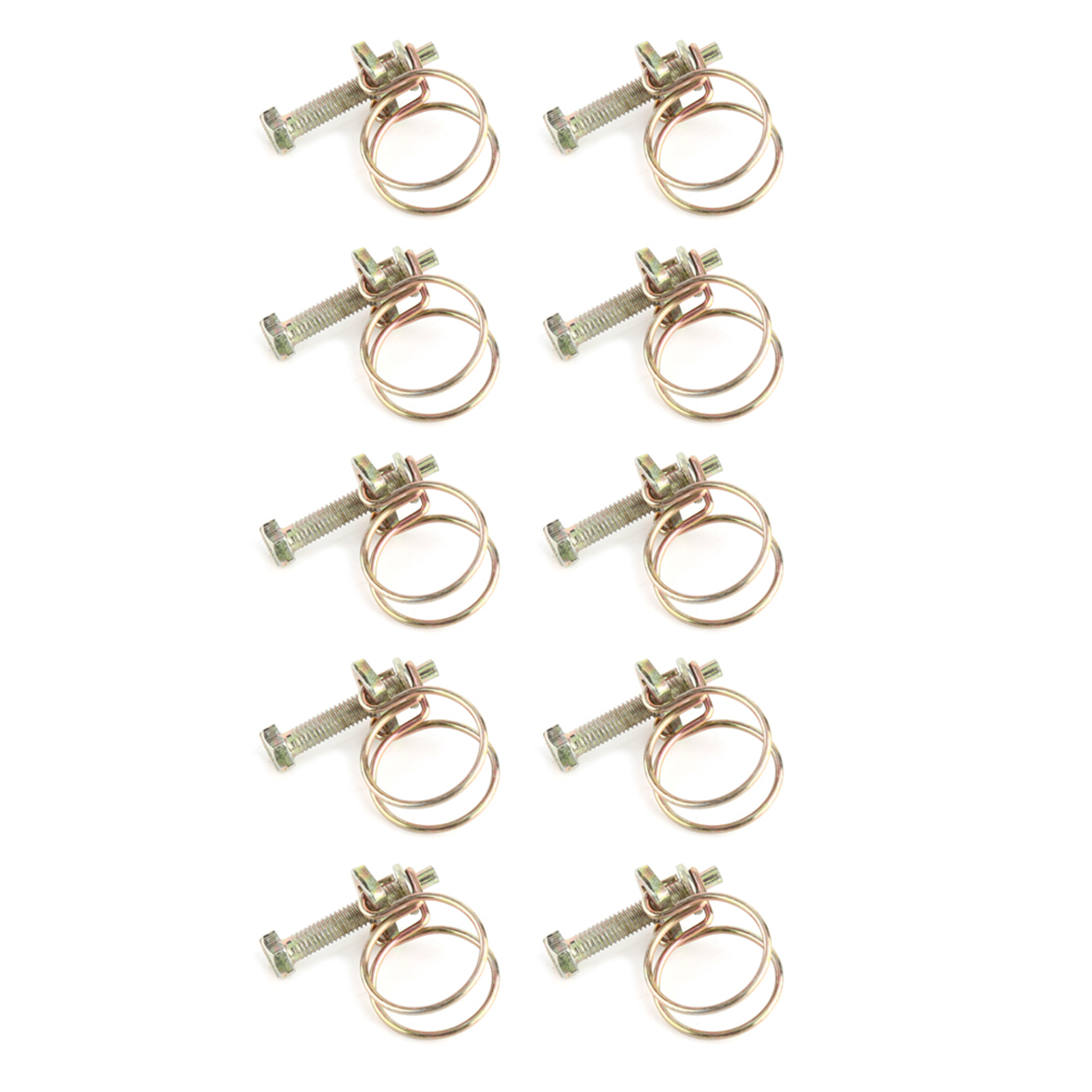 Colliers 100-105mm Acier Lot De 4 Colliers De Serrage Acier Inoxydable 304 - Double Fil - Diamètre 100-105 Mm - Pour Câbles Et Tuyaux Serre-câbles Double Fil