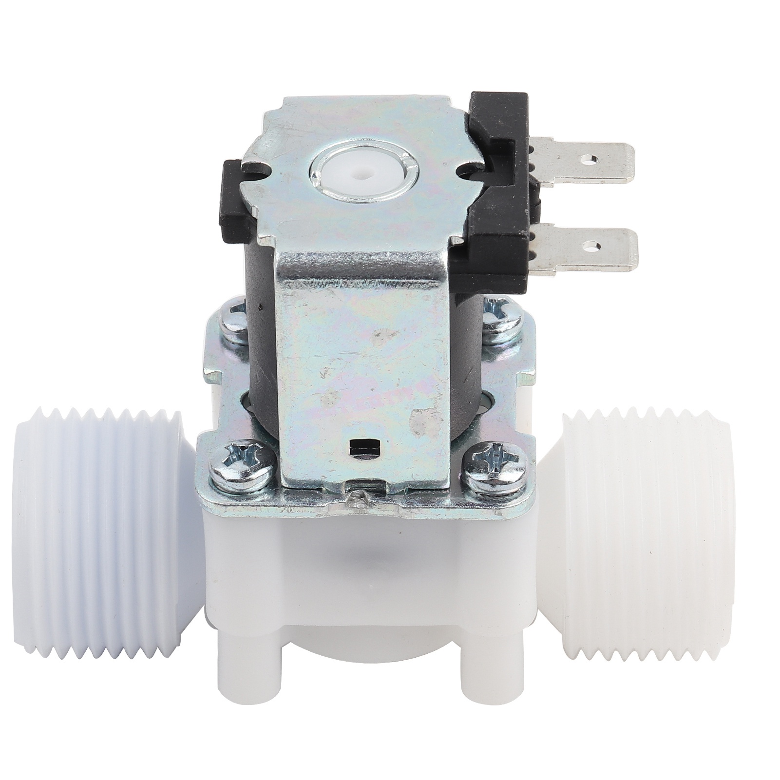 Water magneetventiel, DC 12V DN20 G3 / 4 1 in 4 out magneetventiel van kunststof, normaal gesloten water magneetventiel voor automatische reiniging