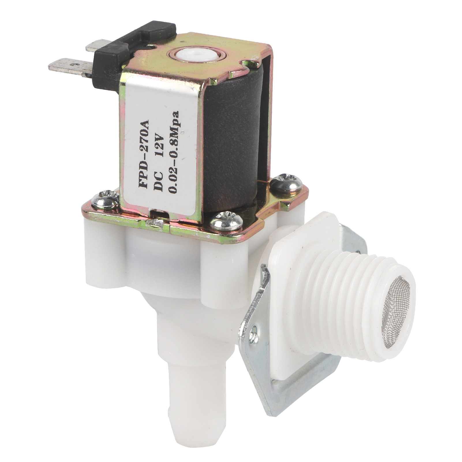 Vanne Électromagnétique 12V DC 1/2" Normally Closed – Électrovanne Eau Automatique Pour Arrosage, Solaire, Nettoyage