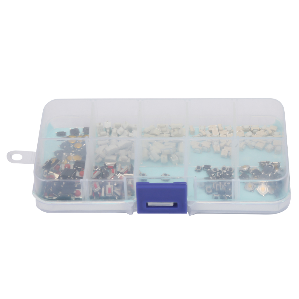 250pcs/盒 混合式 10款汽车遥控器按键开关 包贴片按键包