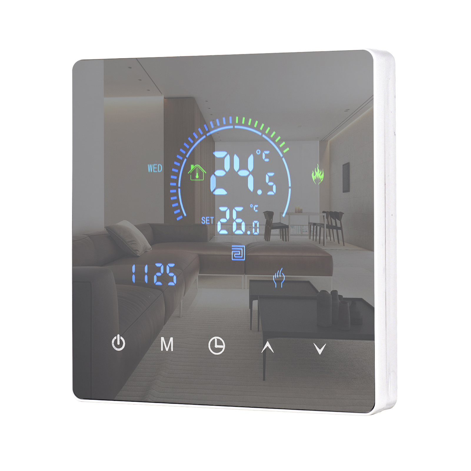 [通拓商品]WIFI智能温控器 电暖 4个装 LCD屏 支持手机APP控制 5+2周编程 摄氏度显示 90-240V
