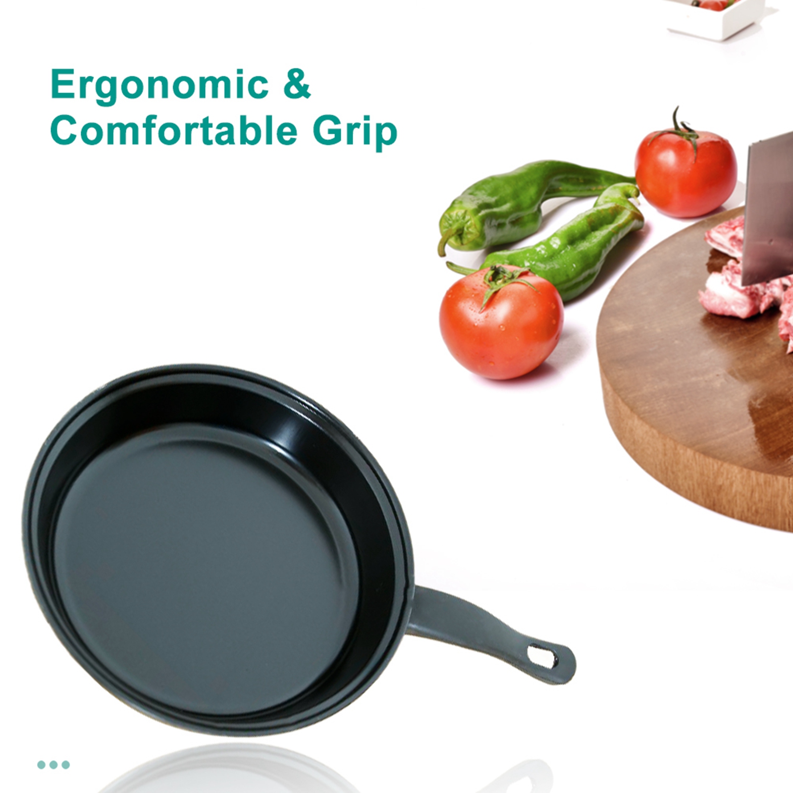 Juego de herramientas y sartenes, juego de utensilios de cocina antiadherentes de 13 piezas, juego de utensilios de cocina de inducción con sartenes, cacerollas y ollas, color negroOtros accesorios para barbacoa y placa - details 1