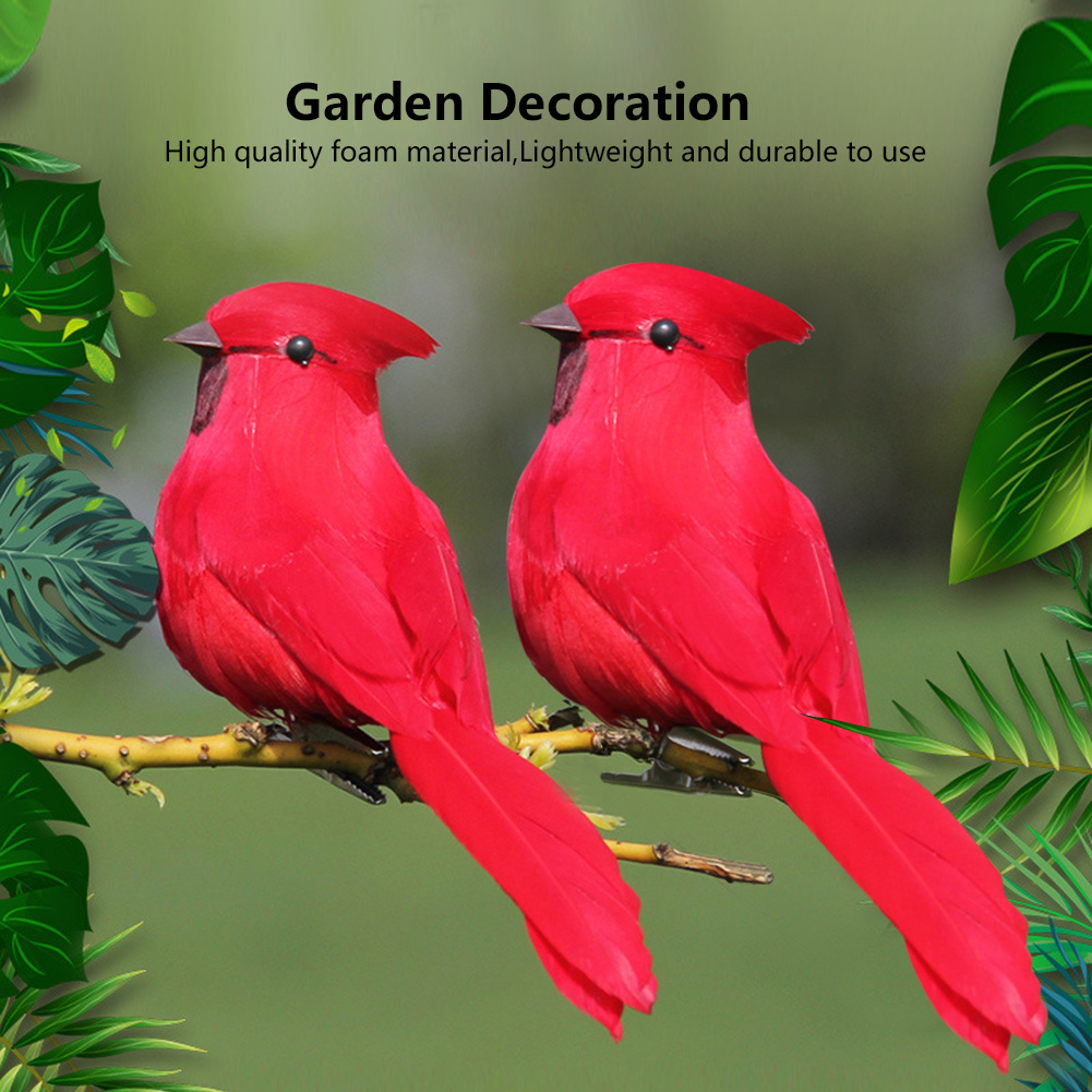 Fafeicy Oiseau de simulation 12 Pièces Faux Oiseaux Simulation Mousse