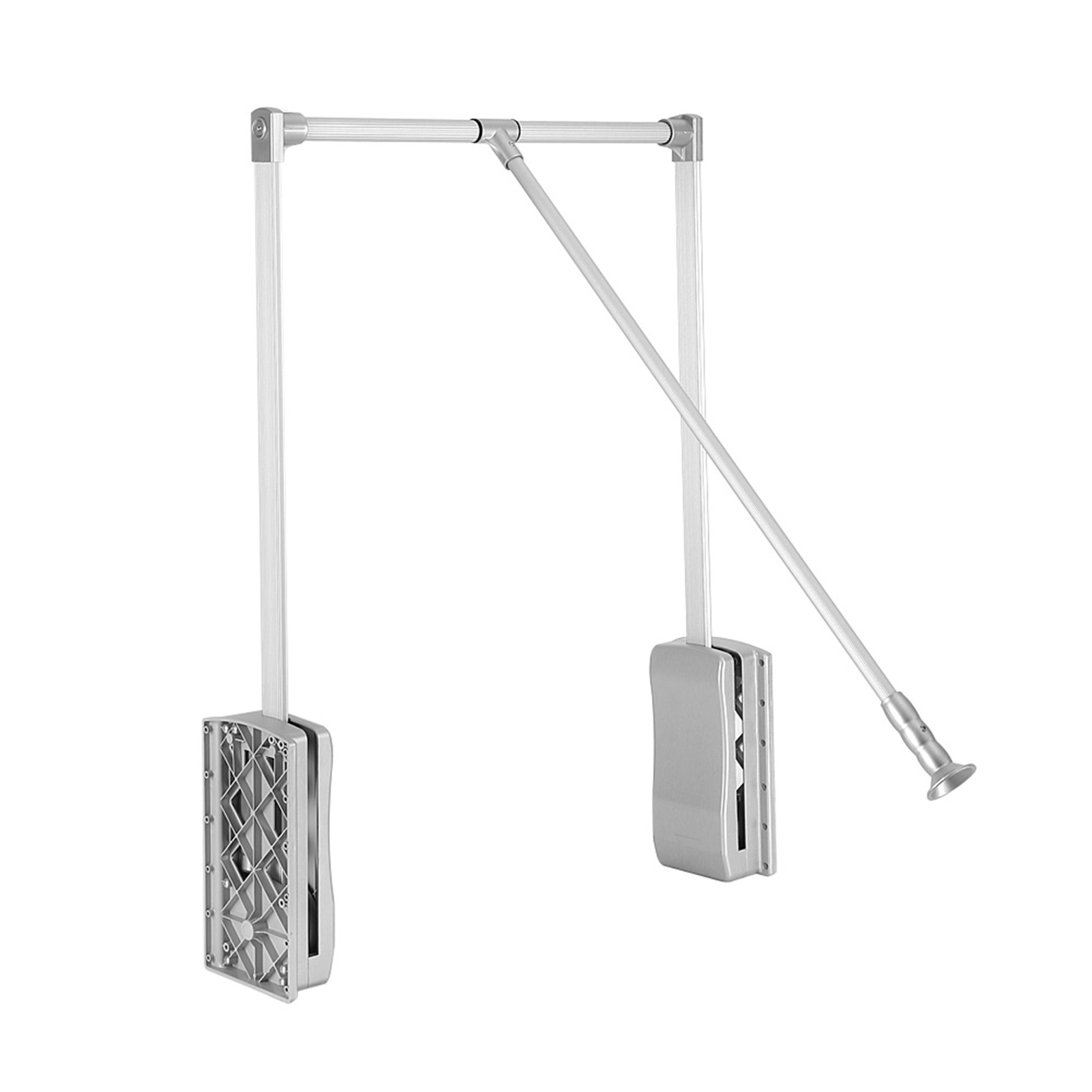 Tringle De Penderie Extensible 40 à 212 Cm - Rail De Placard Réglable En Acier Robuste - Blanc - Pour Armoire, Rangement Vêtements